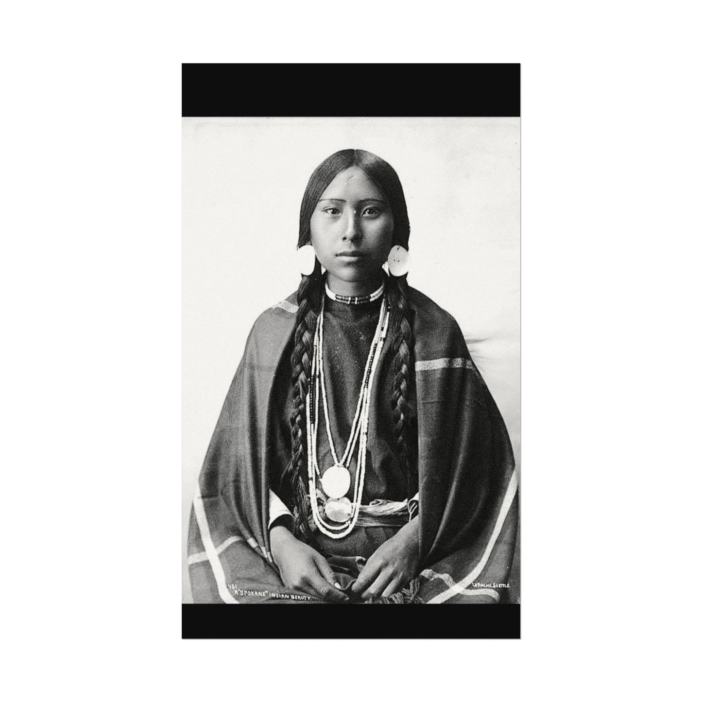 1915 Spokane Beauty – Western Textured Watercolor Matte Posters