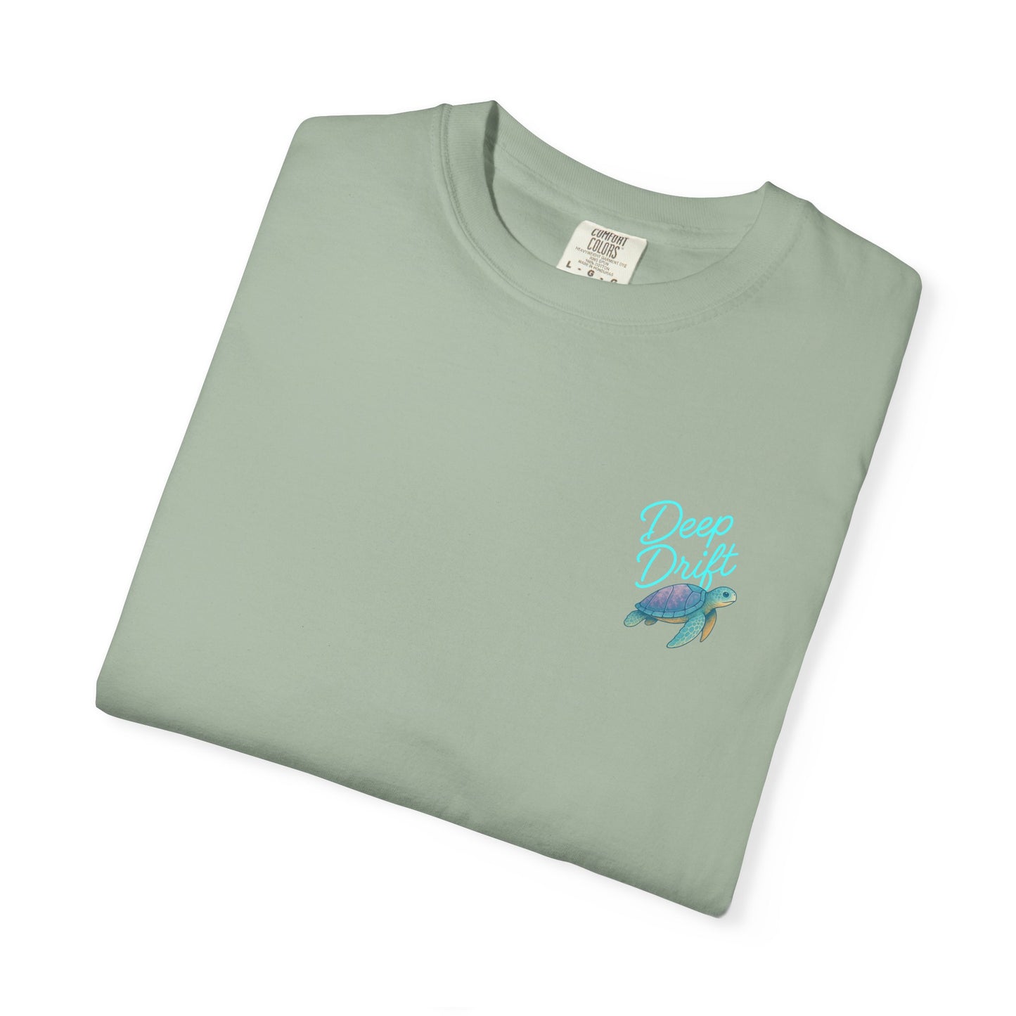 Turtle Deep Drift T-shirt, Hooked Horizon Co, Angler Gifts