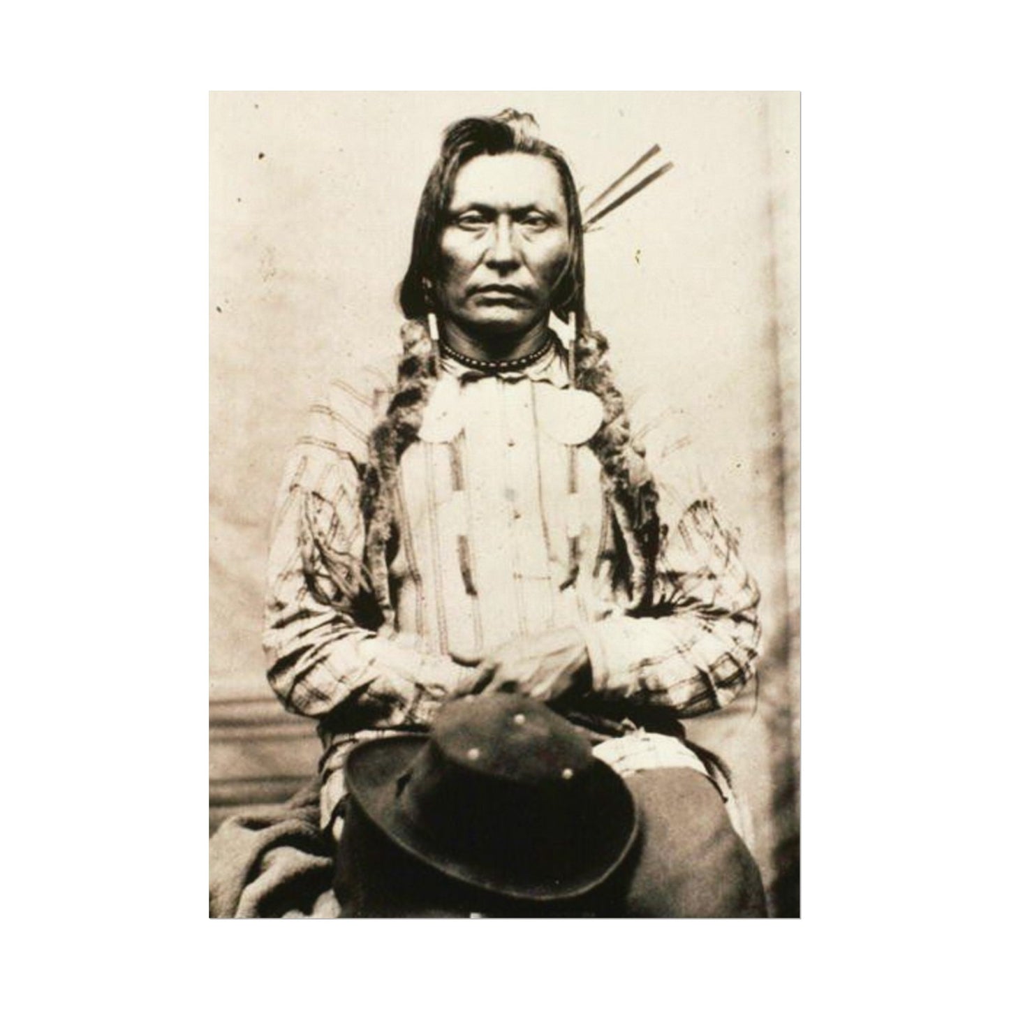 Shadow Warrior – Western Textured Watercolor Matte Posters