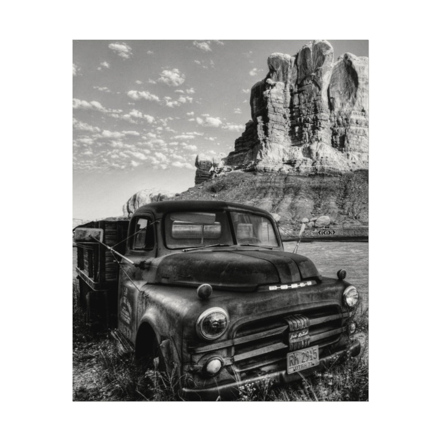 Rust & Wreckage – Western Textured Watercolor Matte Posters