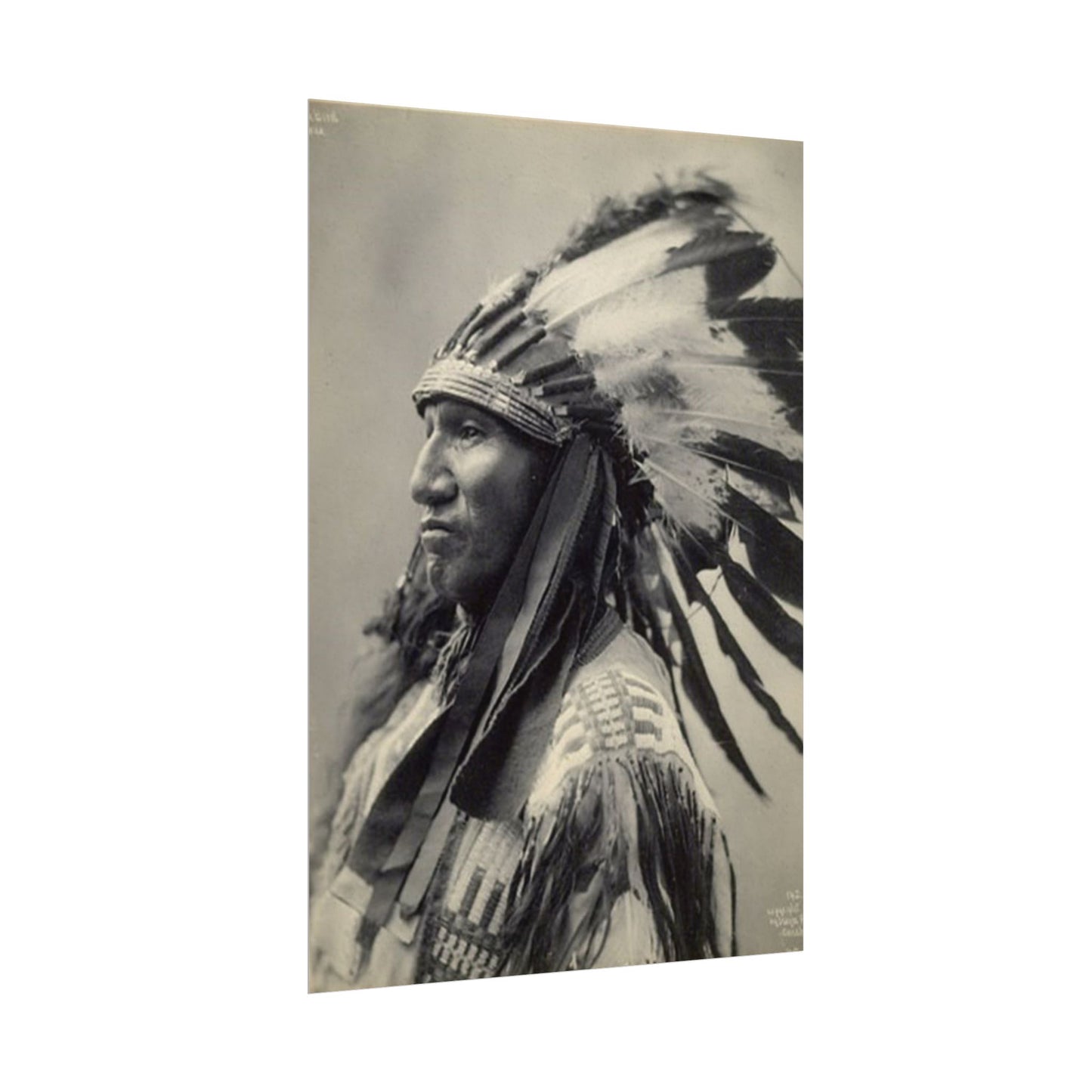 Black Rock Sioux – Western Textured Watercolor Matte Posters