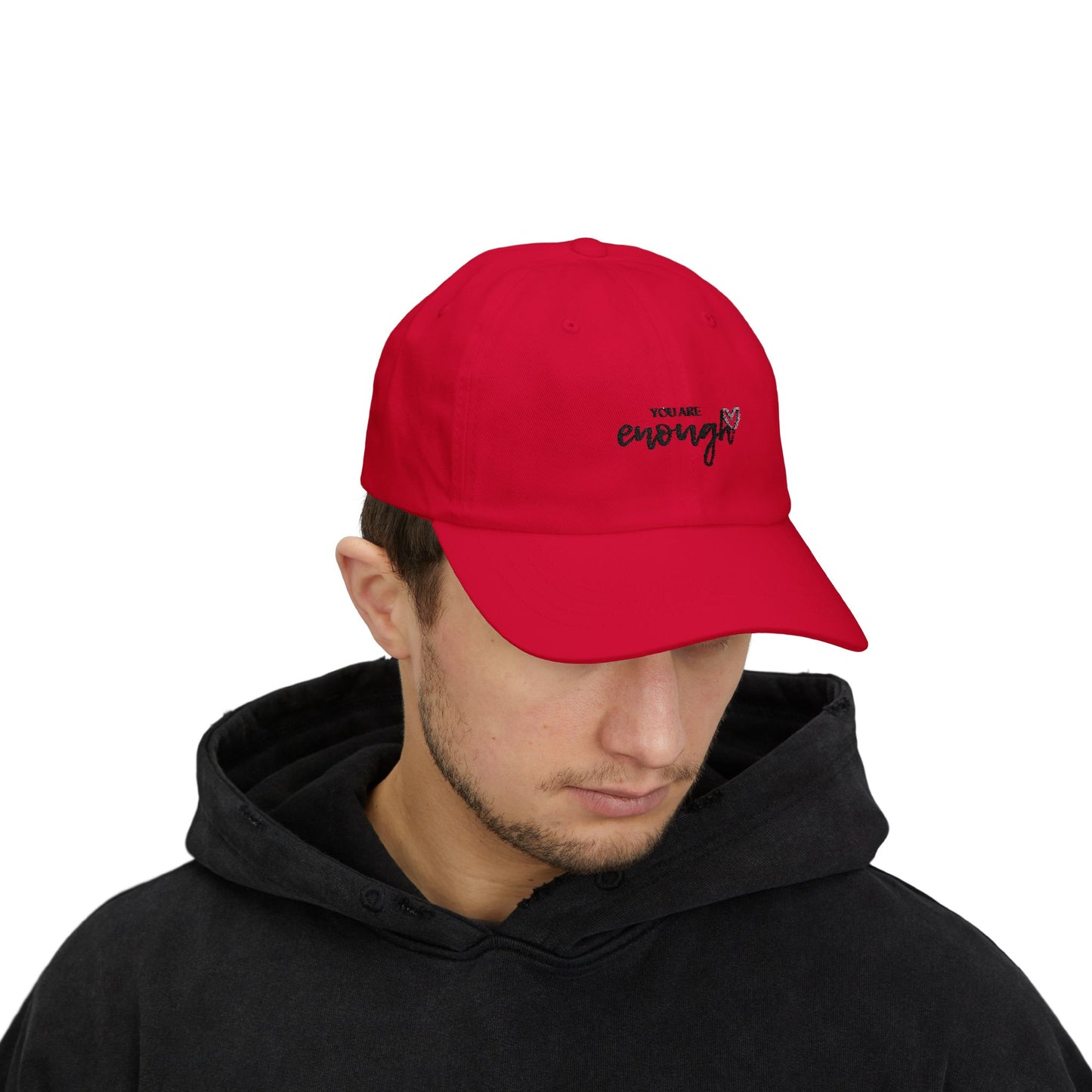 Motivational Classic Dad Cap - "You Are Enough", Gift for Dad, Affirmation Hat, Casual Style, Unisex Cap, Everyday Wear