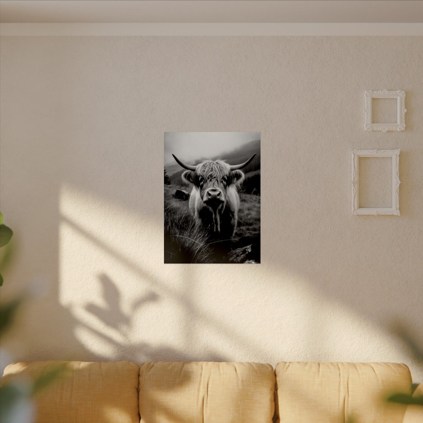 The Horned Guard – Western Textured Watercolor Matte Posters