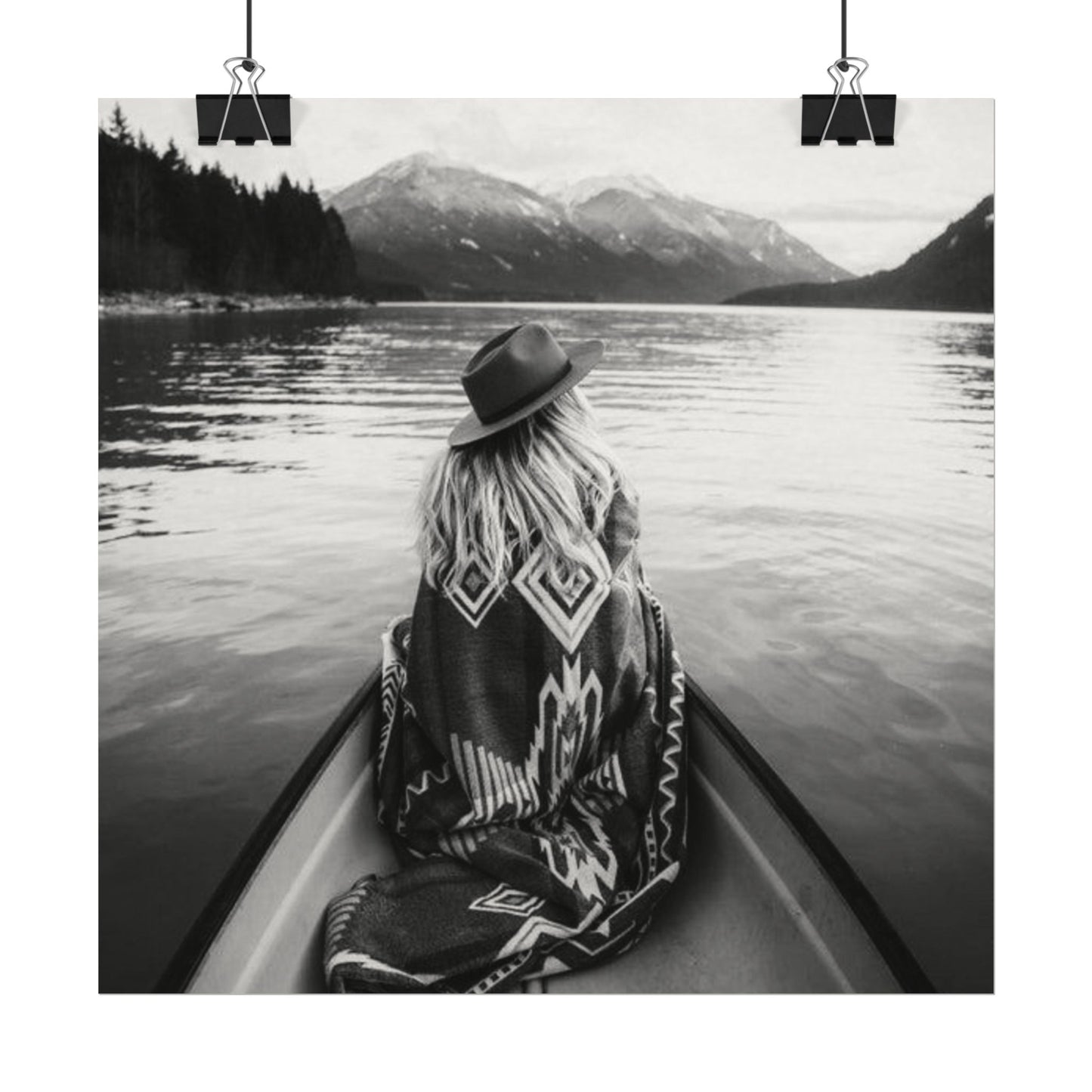 He Leads Me Beside Still Waters – Western Textured Watercolor Matte Posters