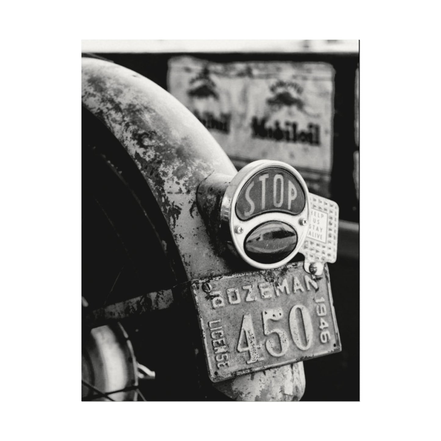 Motor Head Metal – Western Textured Watercolor Matte Posters