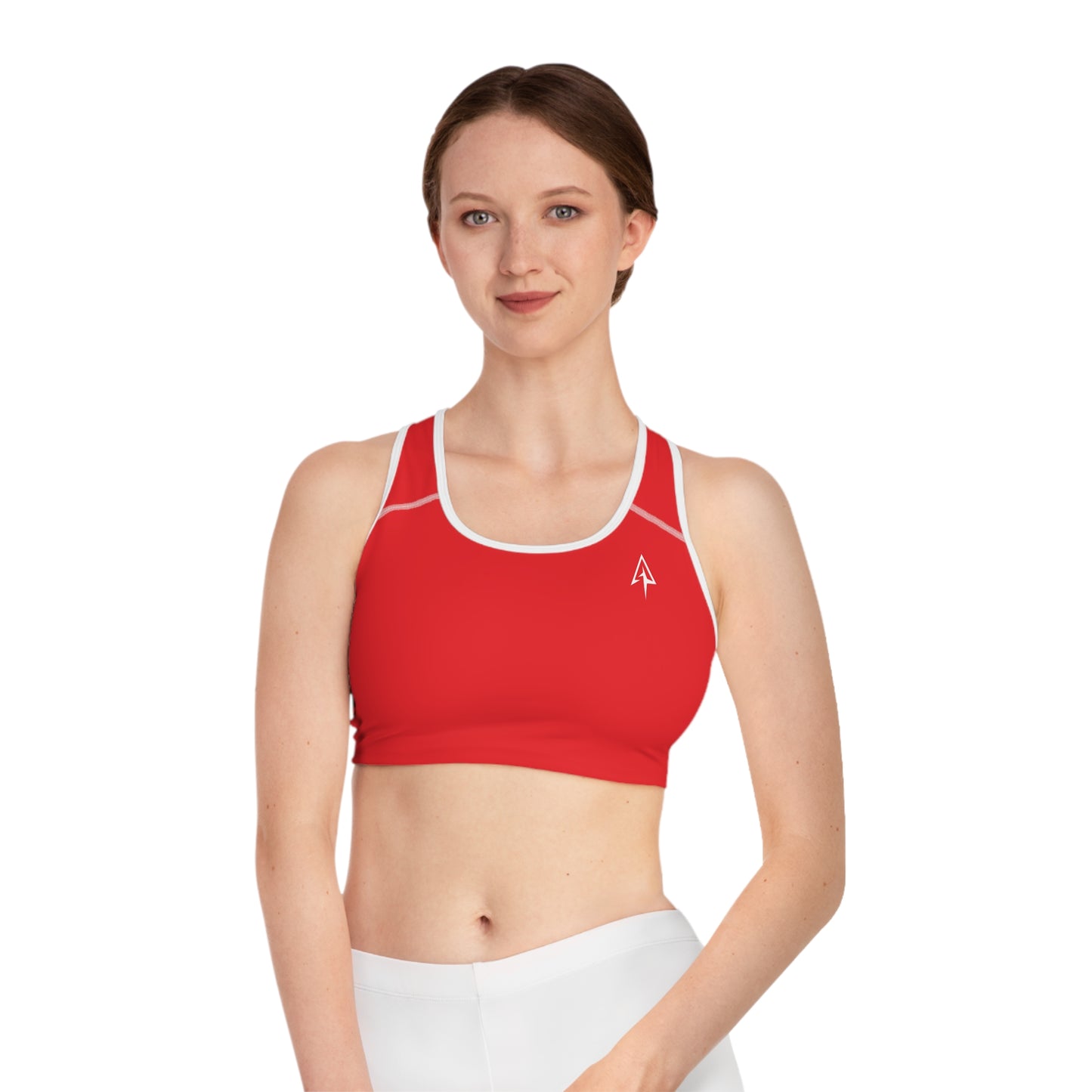 Arrow Ridge Red Stylish Sports Bra for Active Women, Workout Top, Gym Essential, Fitness Apparel, Athleisure Wear, Yoga Gear