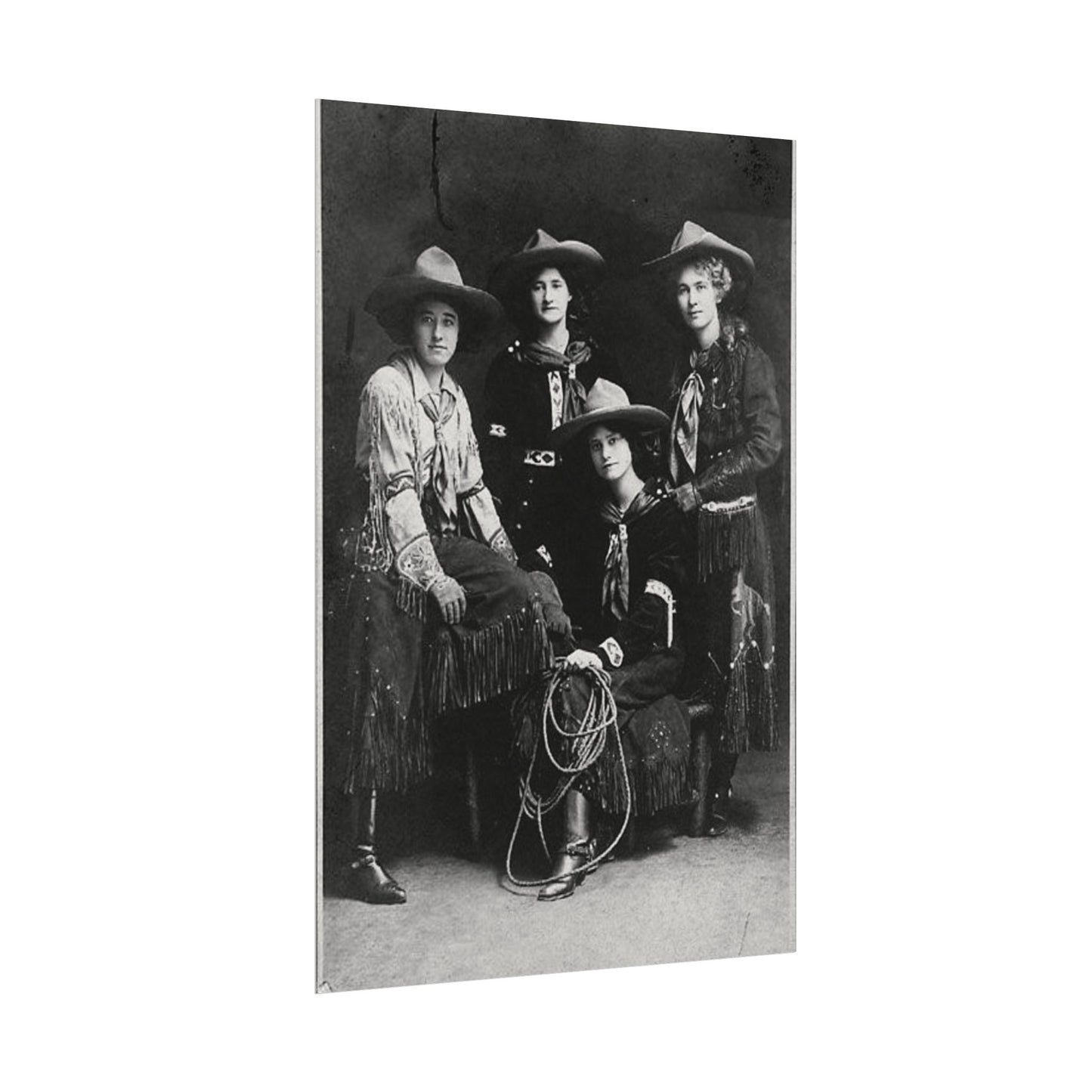 Daughters Of The Frontier – Western Textured Watercolor Matte Posters