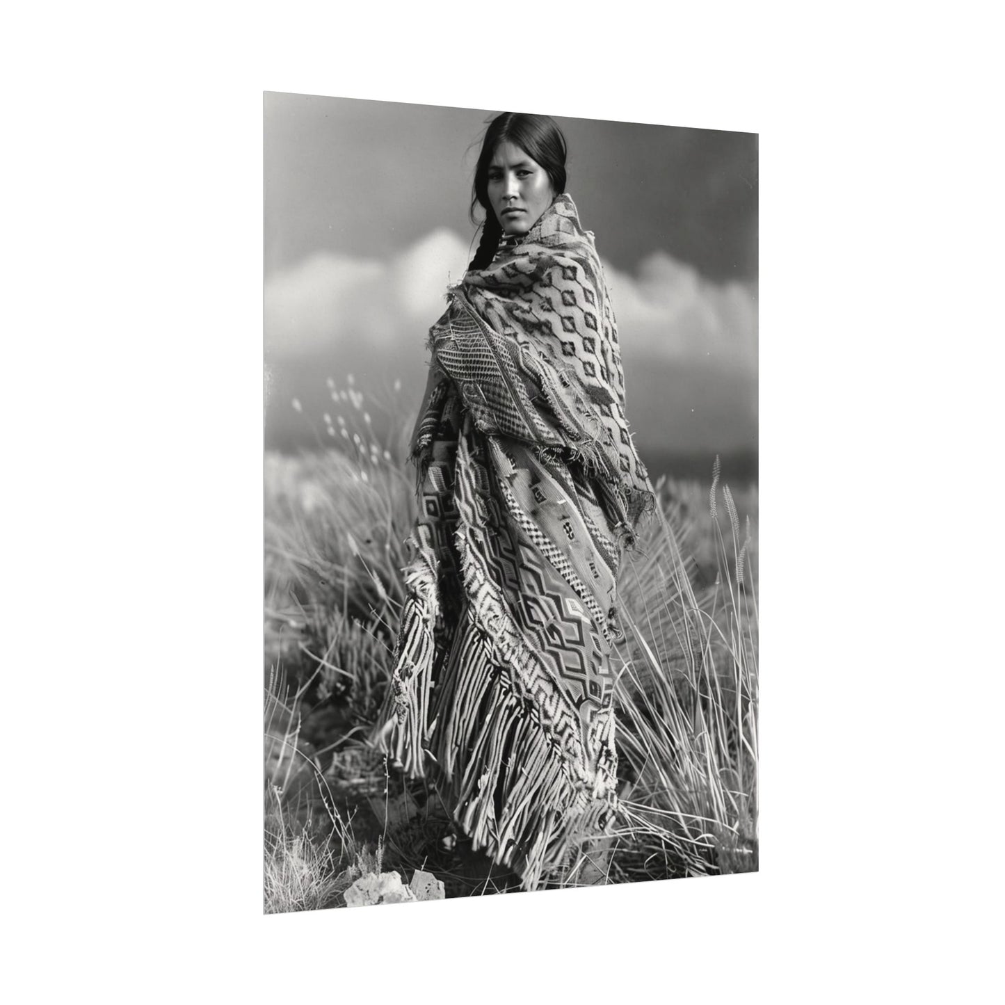 The Wind Calls Her By Name – Western Textured Watercolor Matte Posters