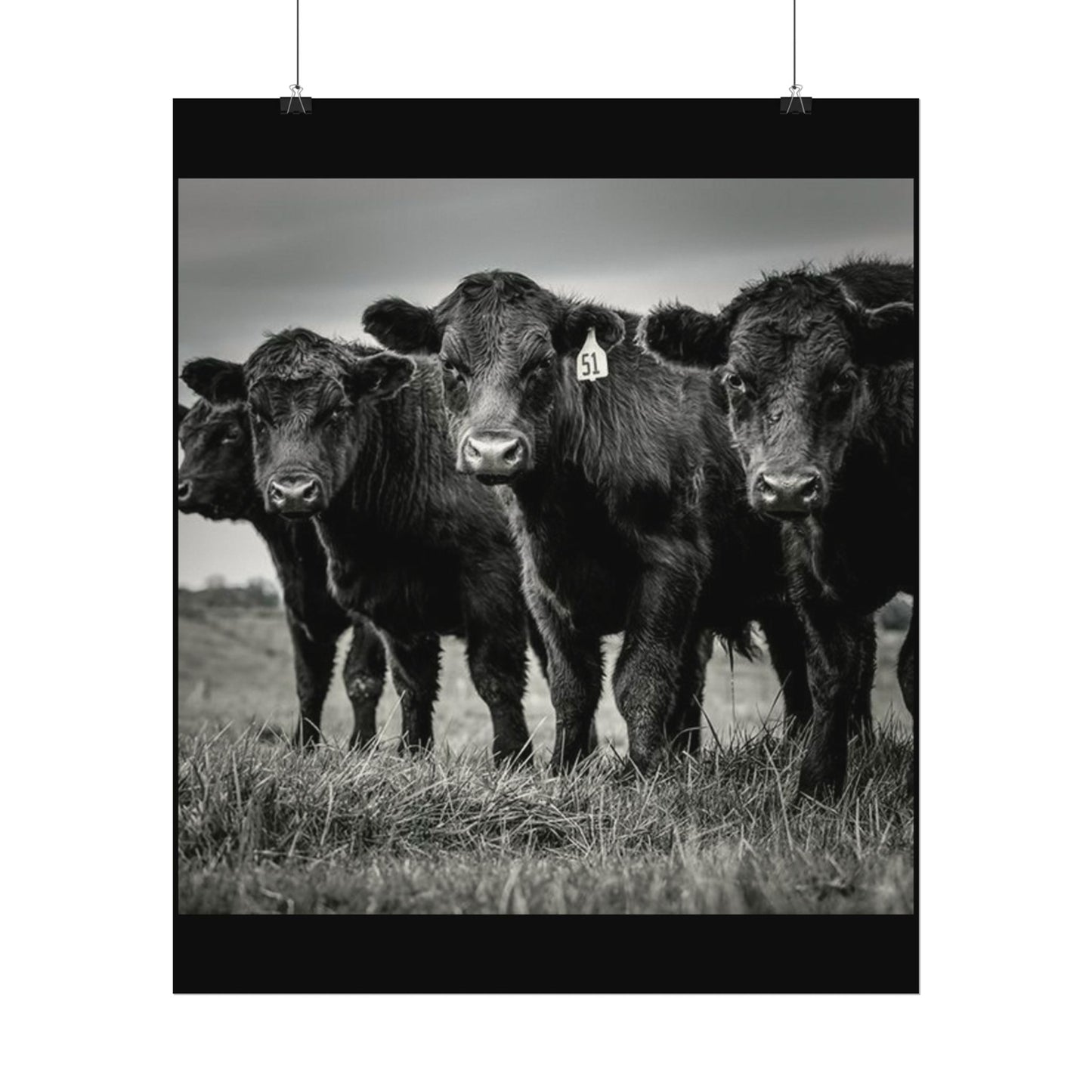 The Grazing Crew – Western Textured Watercolor Matte Posters