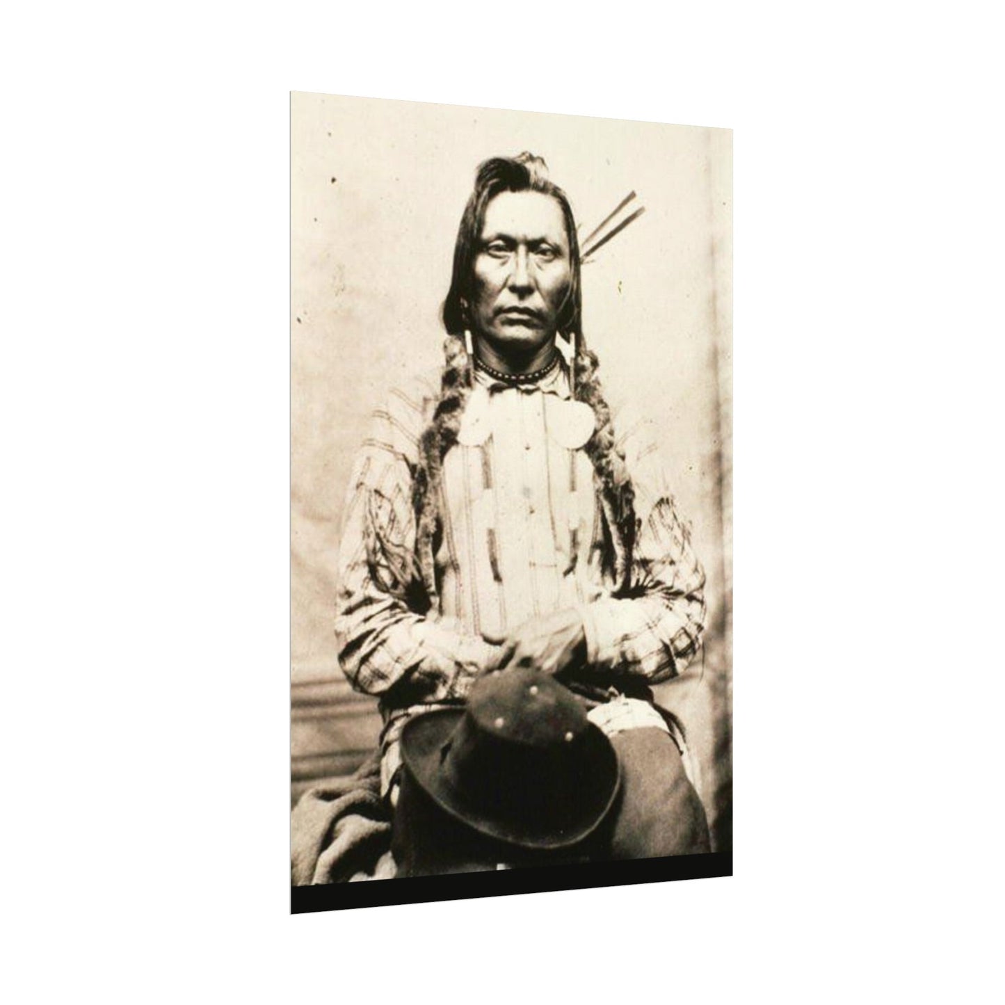 Shadow Warrior – Western Textured Watercolor Matte Posters