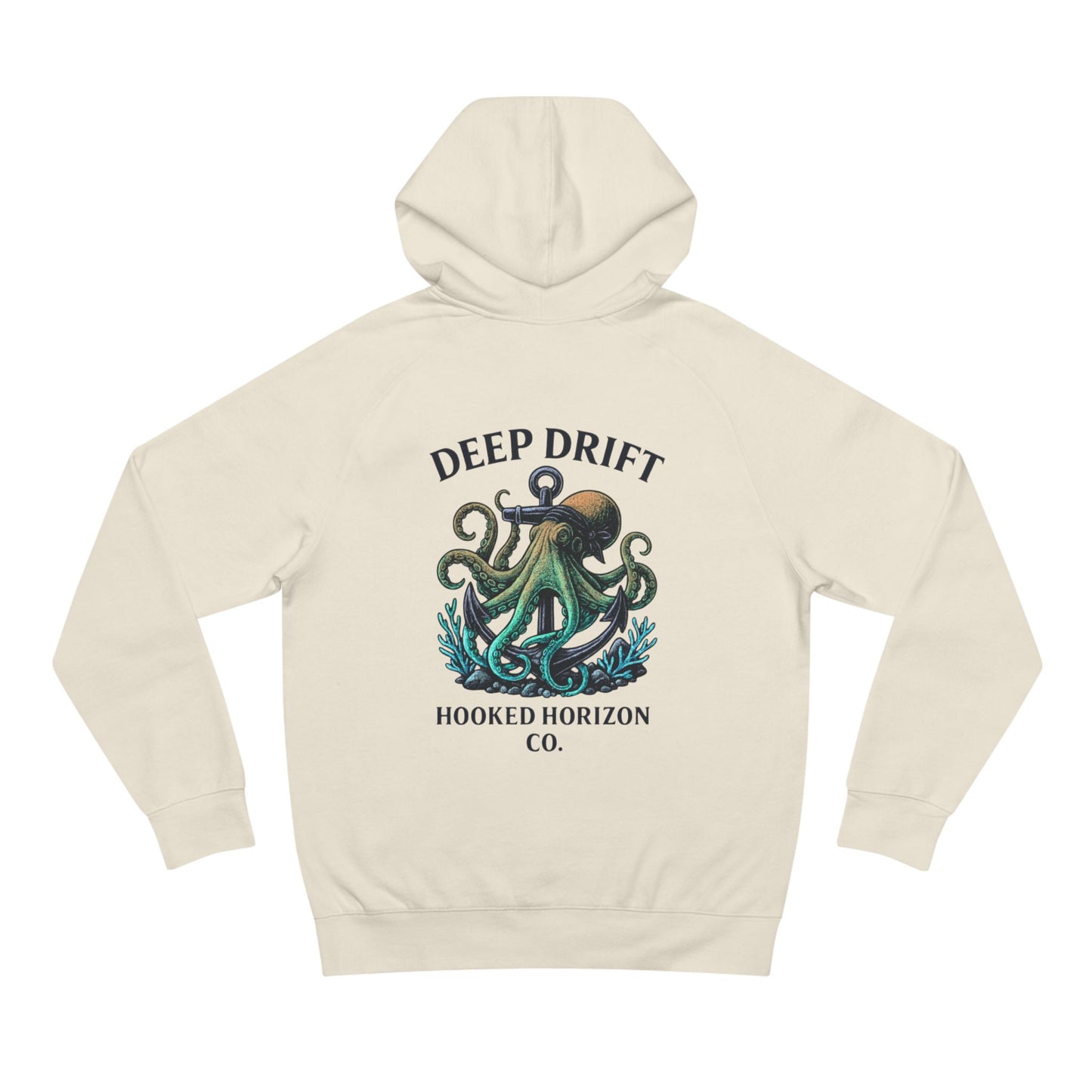 Deep Drift Octopus Unisex Hoodie, Cozy Sweatshirt, Ocean-Themed Apparel, Gift for Sea Lovers, Adventure Wear, Casual Fashion