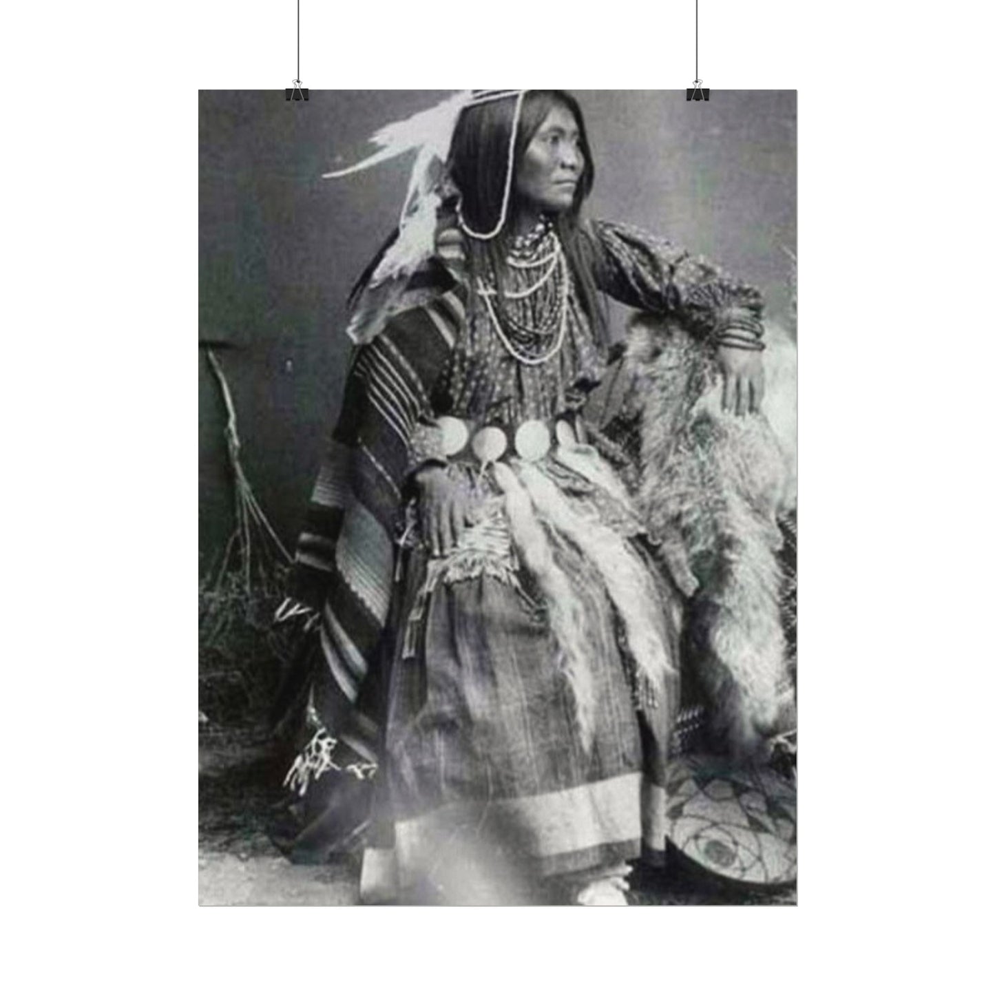 Courage & Strength – Western Textured Watercolor Matte Posters