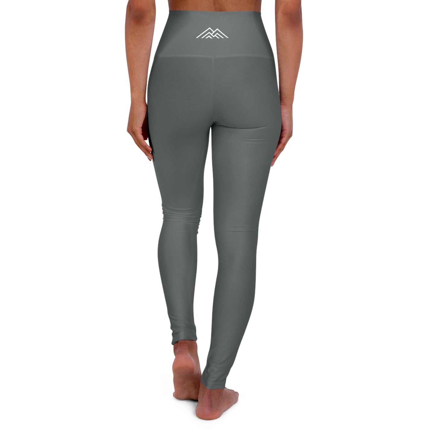 Gray Adventure Awaits High Waisted Yoga Leggings - Purple, Comfortable Activewear, Fitness Pants, Ideal for Gym, Yoga, and Weekend Brunch