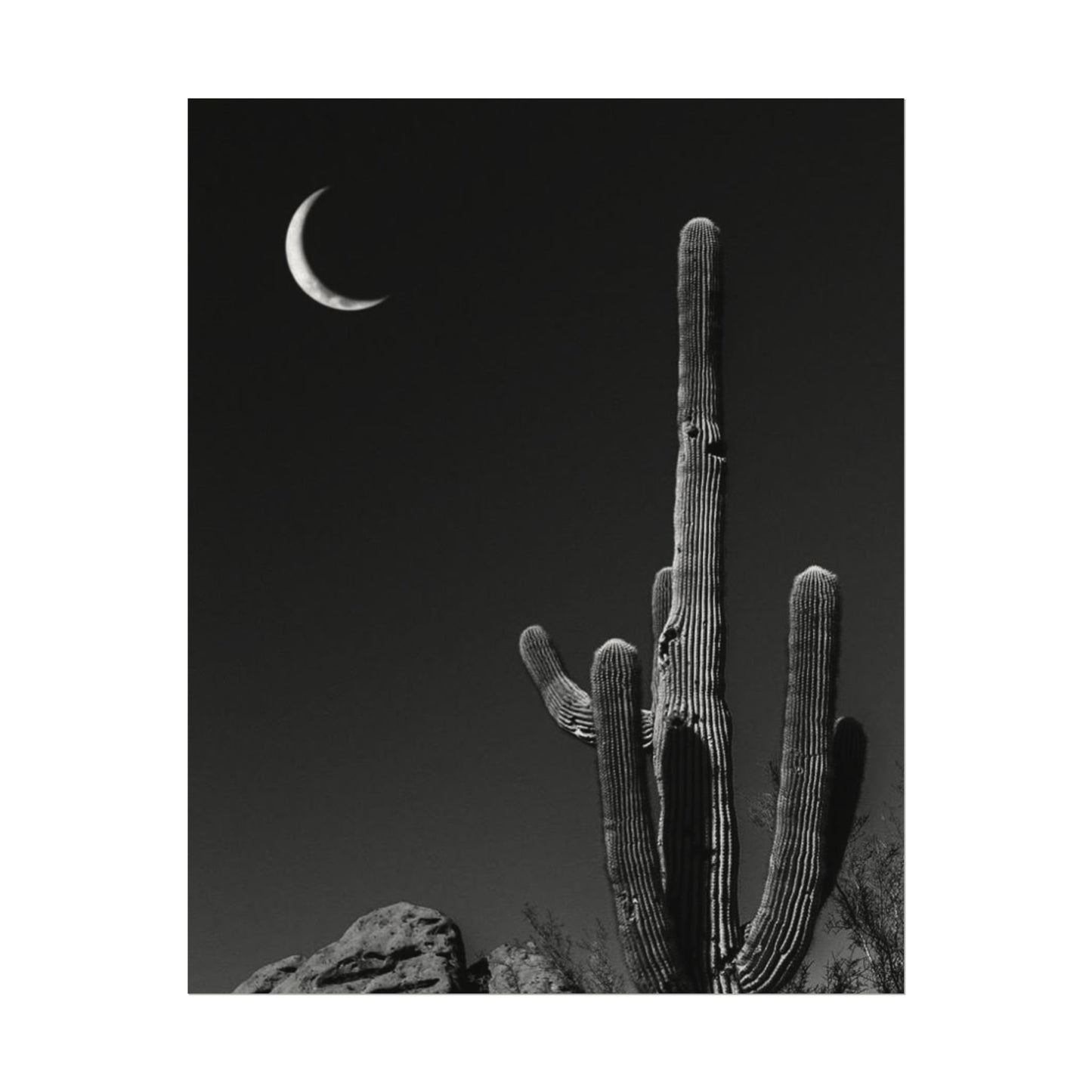 Desert Night Sky– Western Textured Watercolor Matte Posters