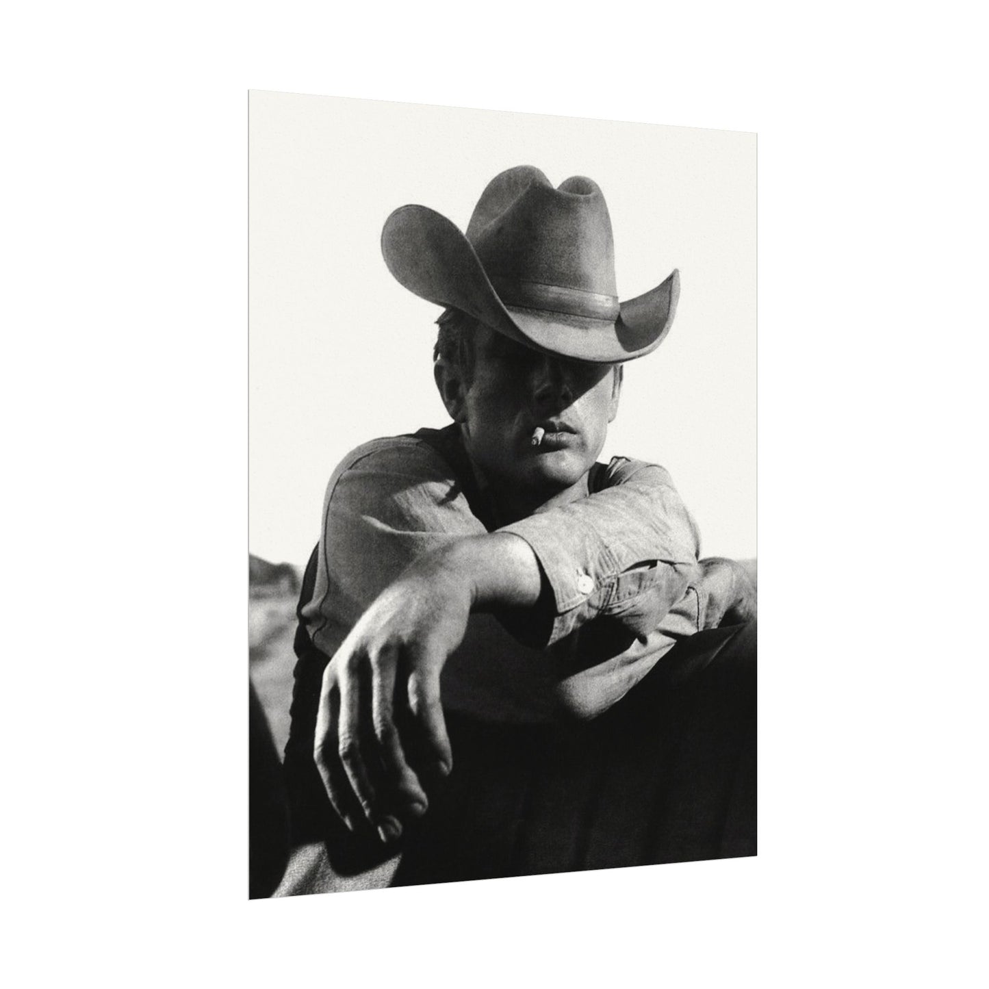 Sage & Smoke – Western Textured Watercolor Matte Posters