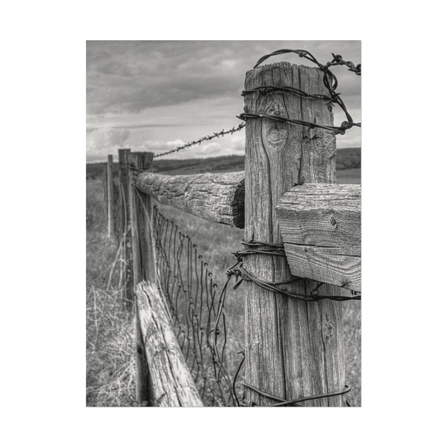 What Lies Between Frontiers– Western Textured Watercolor Matte Posters