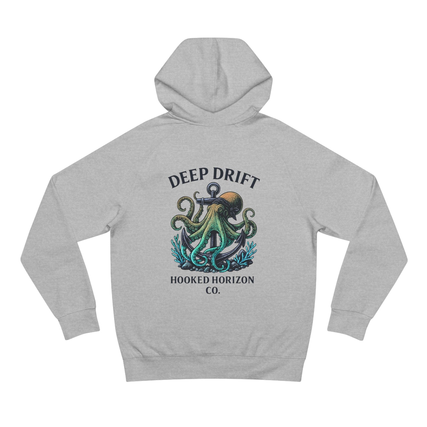 Deep Drift Octopus Unisex Hoodie, Cozy Sweatshirt, Ocean-Themed Apparel, Gift for Sea Lovers, Adventure Wear, Casual Fashion