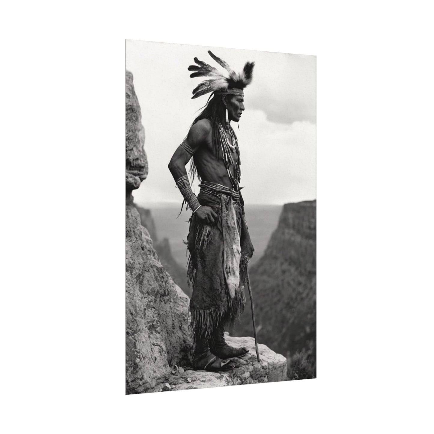 Sacred Horizons – Western Textured Watercolor Matte Posters