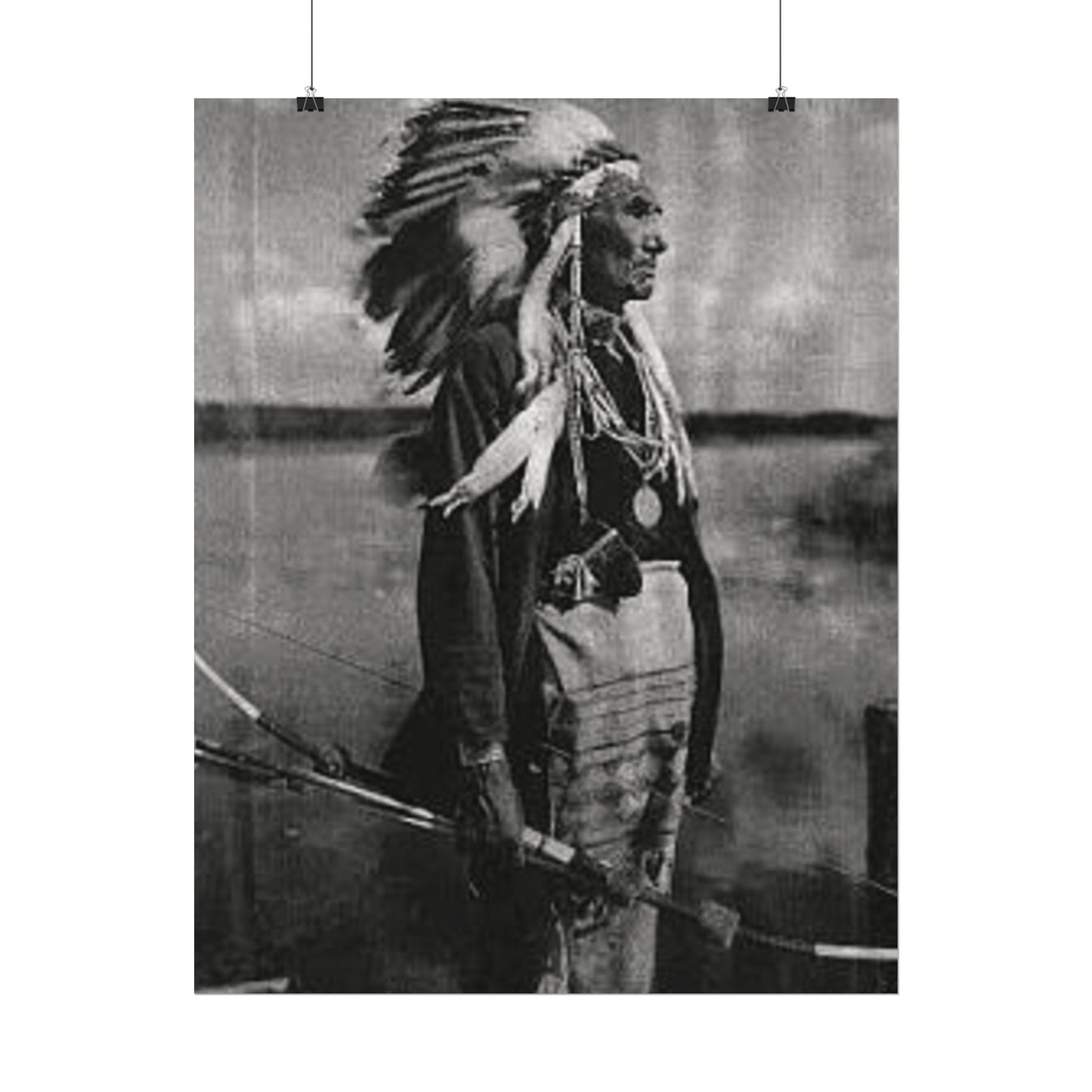 Indigenous Wetlands – Western Textured Watercolor Matte Posters