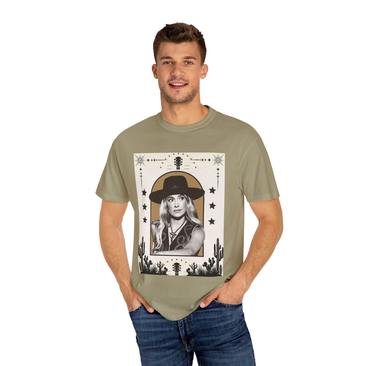 Desert Vibes Graphic Lainey T-Shirt, Boho Style Tee, Music Lover Shirt, Unisex Vintage Tee, Perfect Gift for Festivals & Concerts