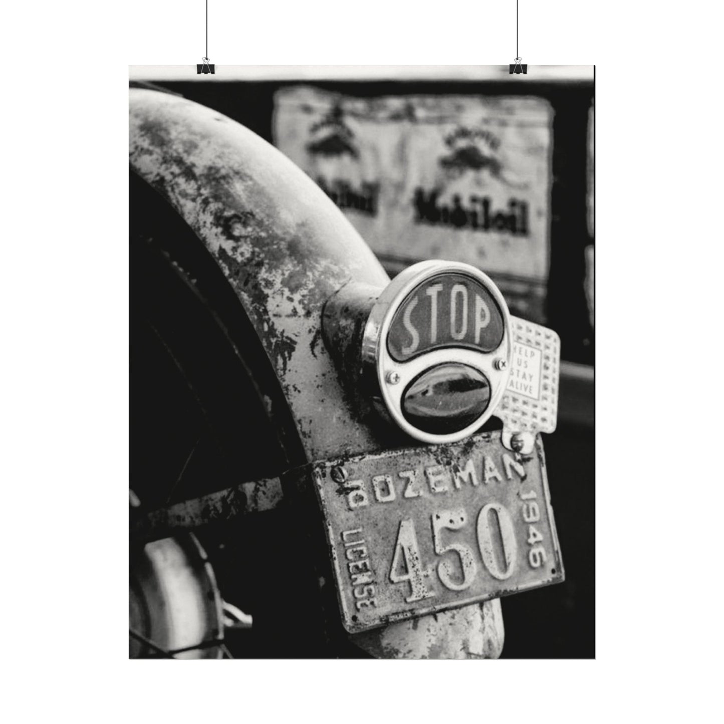 Motor Head Metal – Western Textured Watercolor Matte Posters