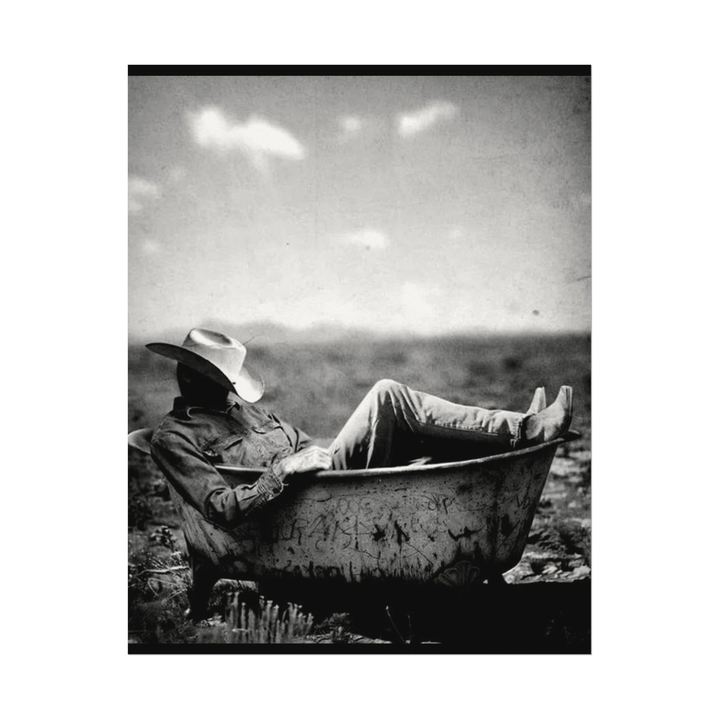 Washed & Weathered – Western Textured Watercolor Matte Posters