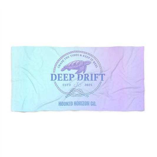 Cozy Beach Towel - Deep Drift, Summer Essentials, Poolside Style, Ocean Vibes, Travel Must-Have, Gift for Beach Lovers