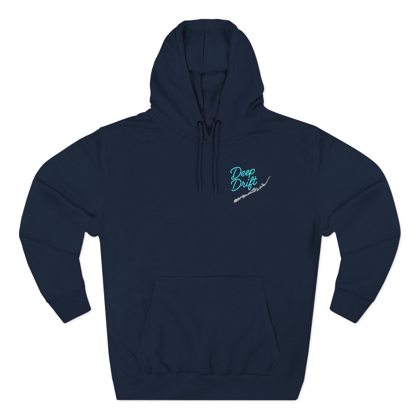 Retro Deep Drift Neon Mahi Fishing Hoodie – "Chase the Horizon, Hook the Legend" Graphic