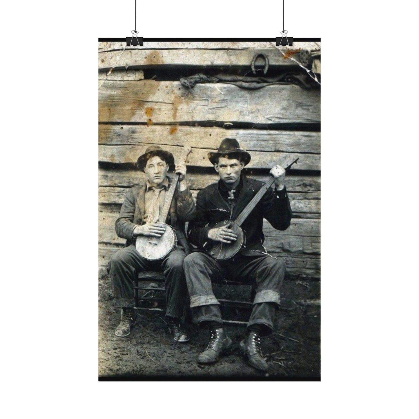 Mountain Music – Western Textured Watercolor Matte Posters