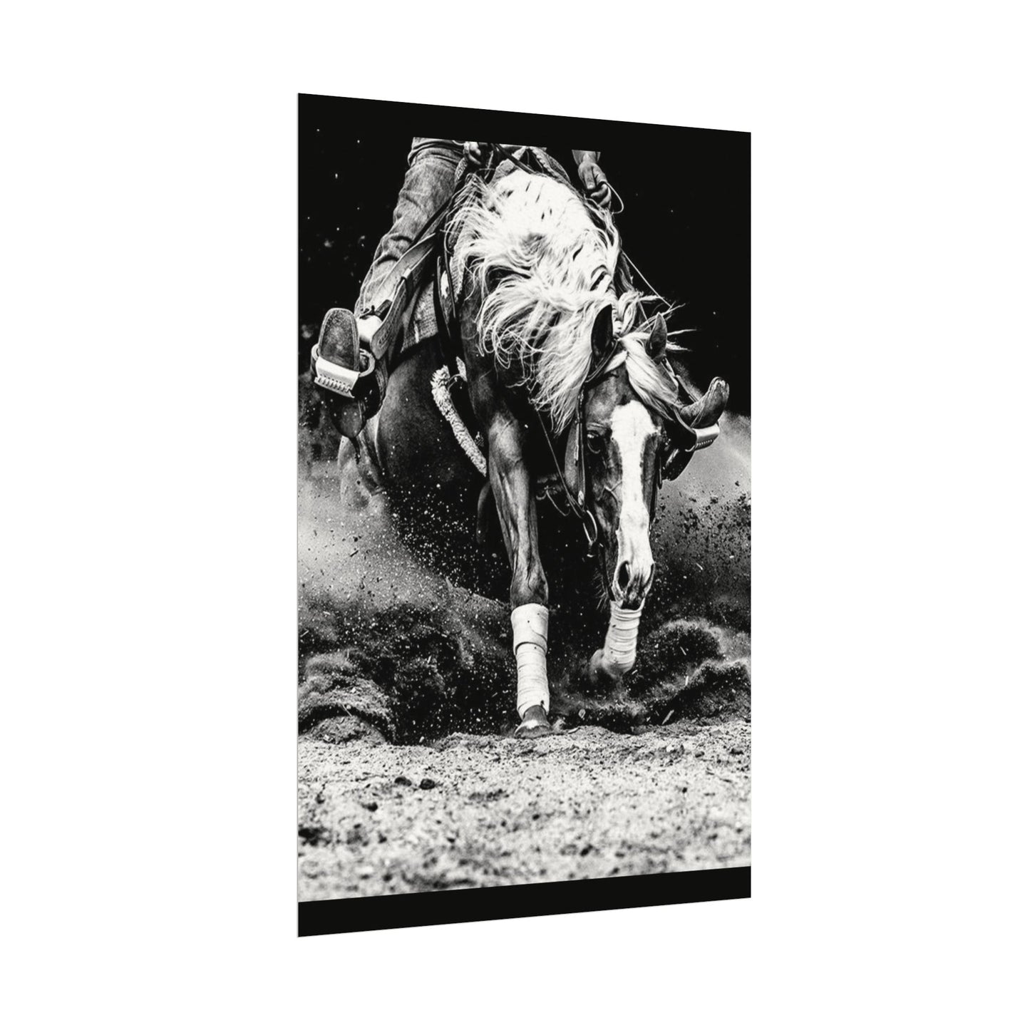 Burning The Barrel – Western Textured Watercolor Matte Posters