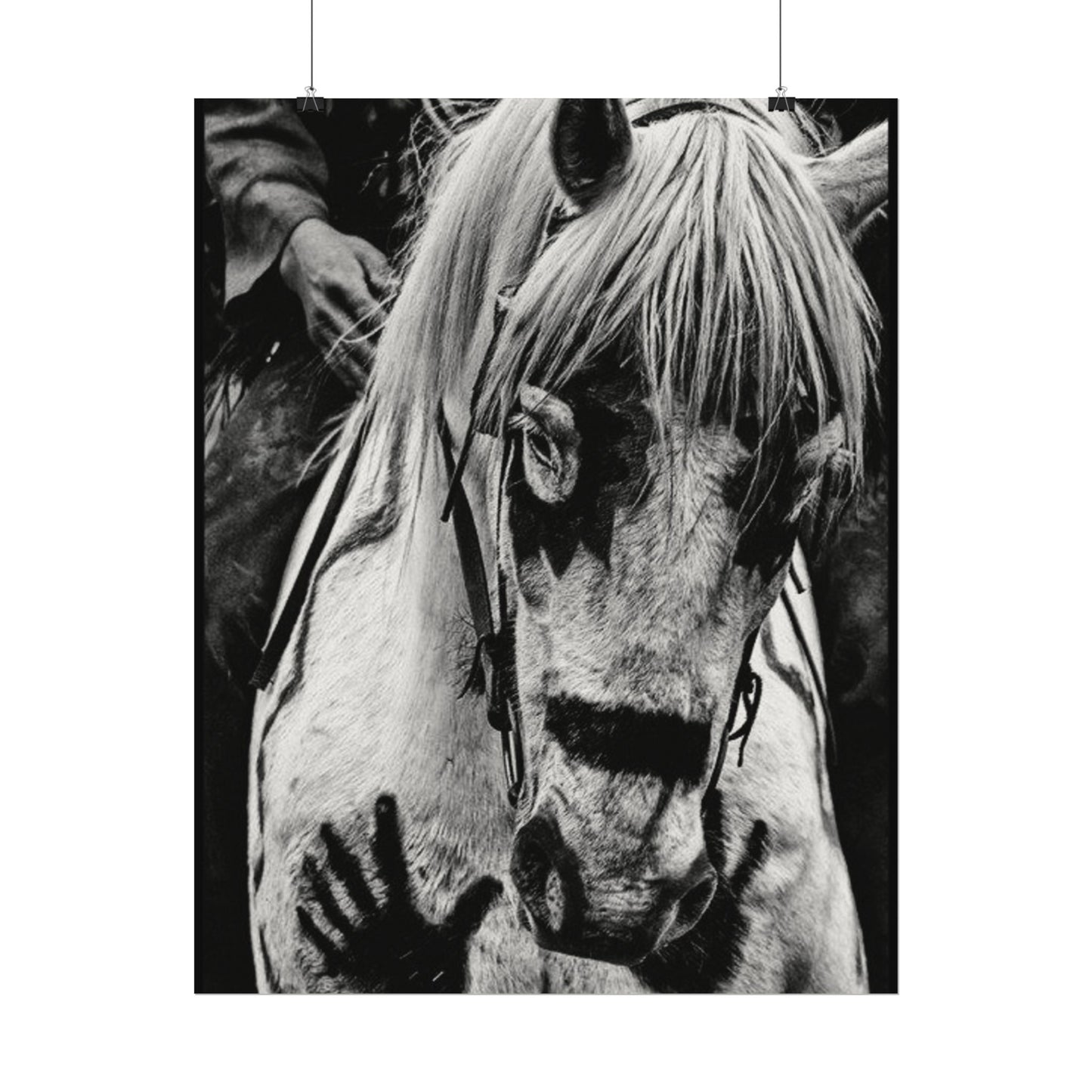 Storm Walker– Western Textured Watercolor Matte Posters