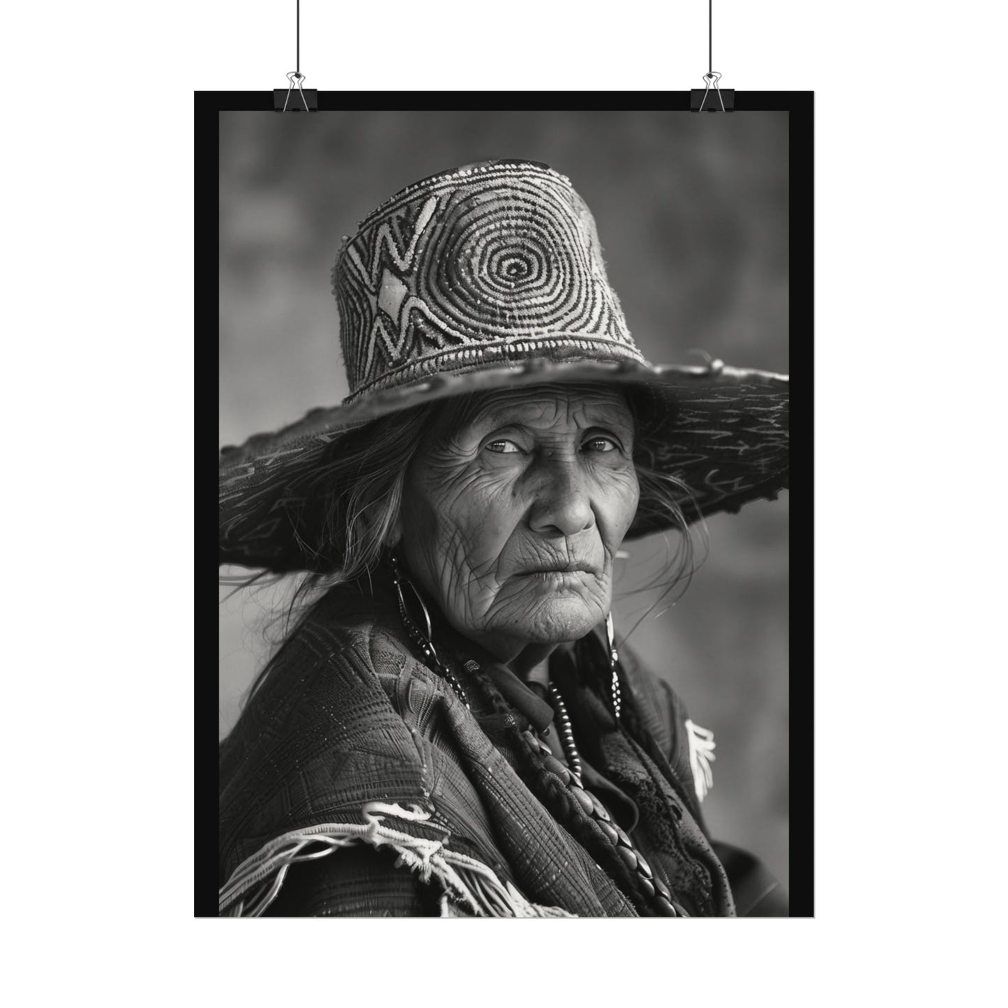Eyes Of The Ancestors – Western Textured Watercolor Matte Posters