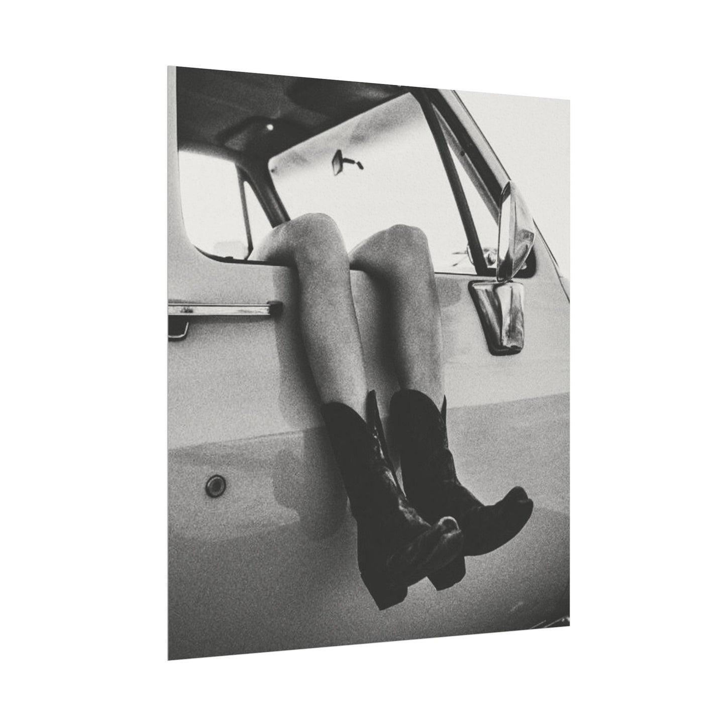 Kick'n Off The Dust— Saddle Up Western Textured Watercolor Matte Posters