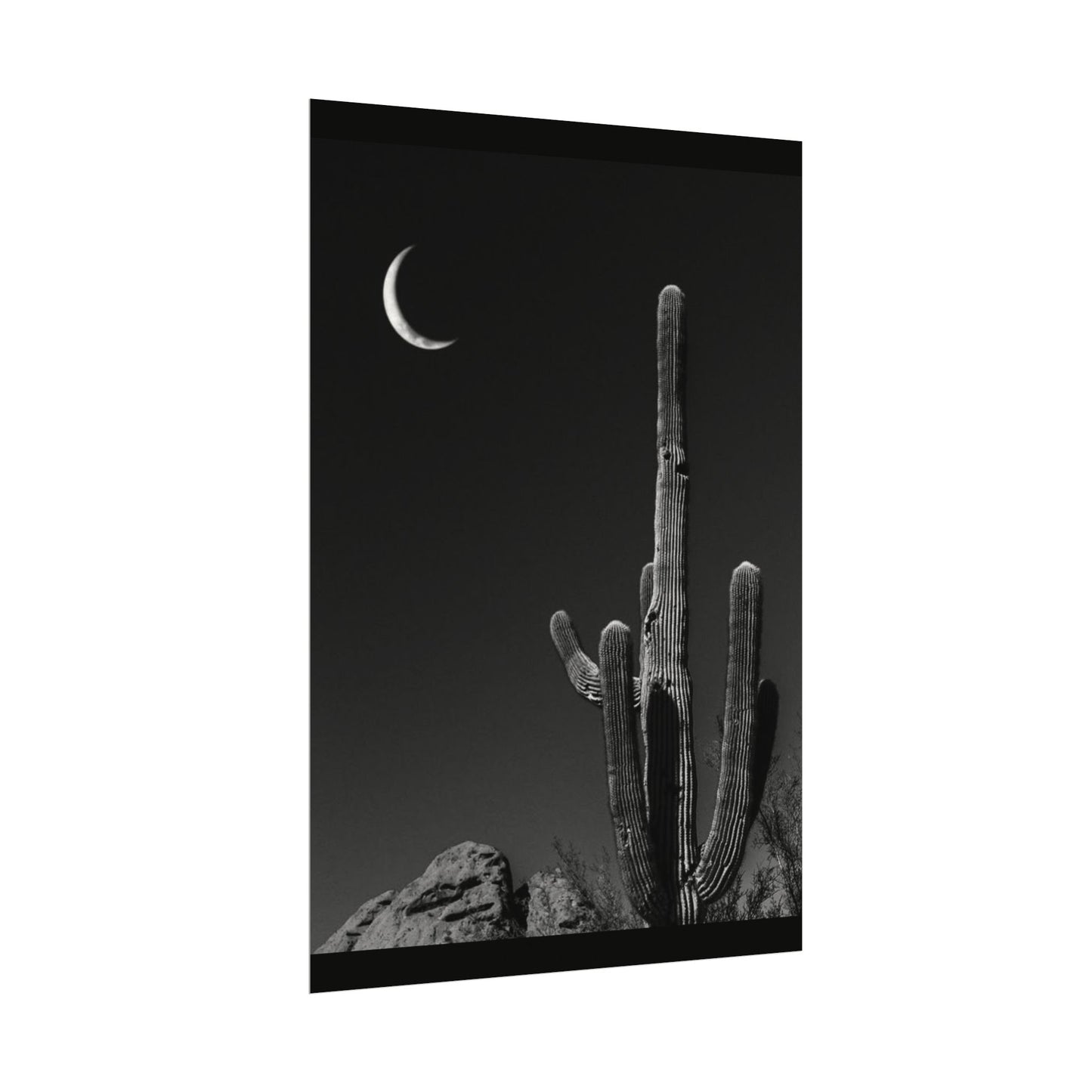 Desert Night Sky– Western Textured Watercolor Matte Posters