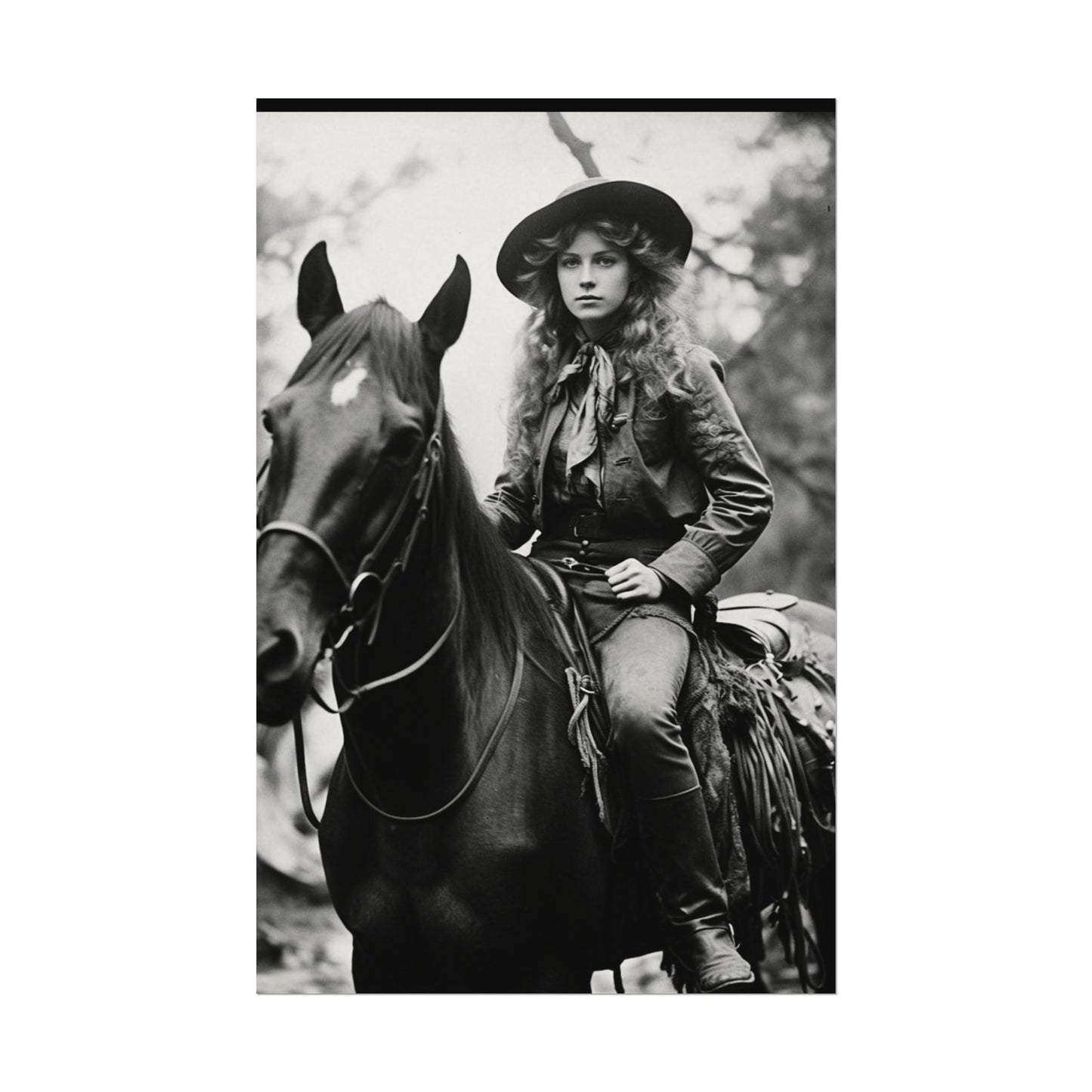 Legacy In Leather & Stone– Western Textured Watercolor Matte Posters