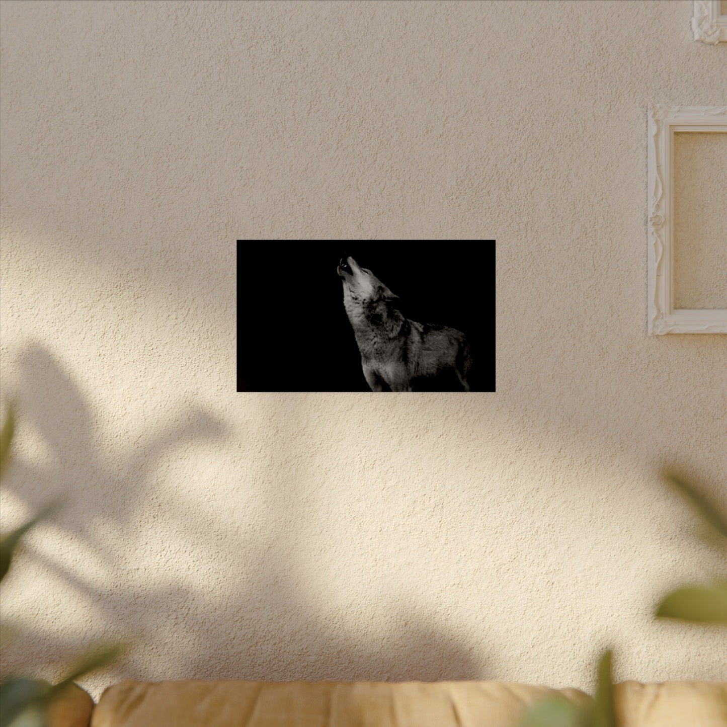 Howling At The Moon– Western Textured Watercolor Matte Posters