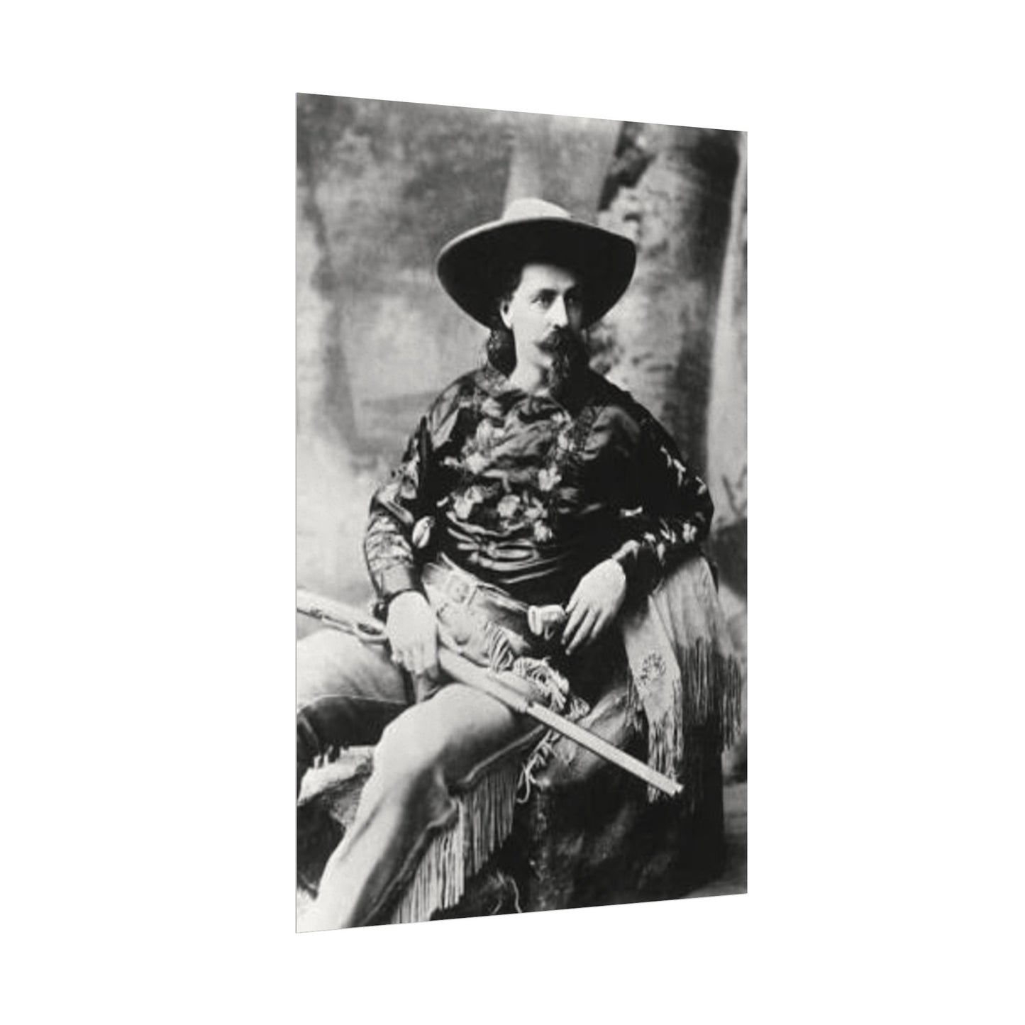 Wild Bill – Western Textured Watercolor Matte Posters