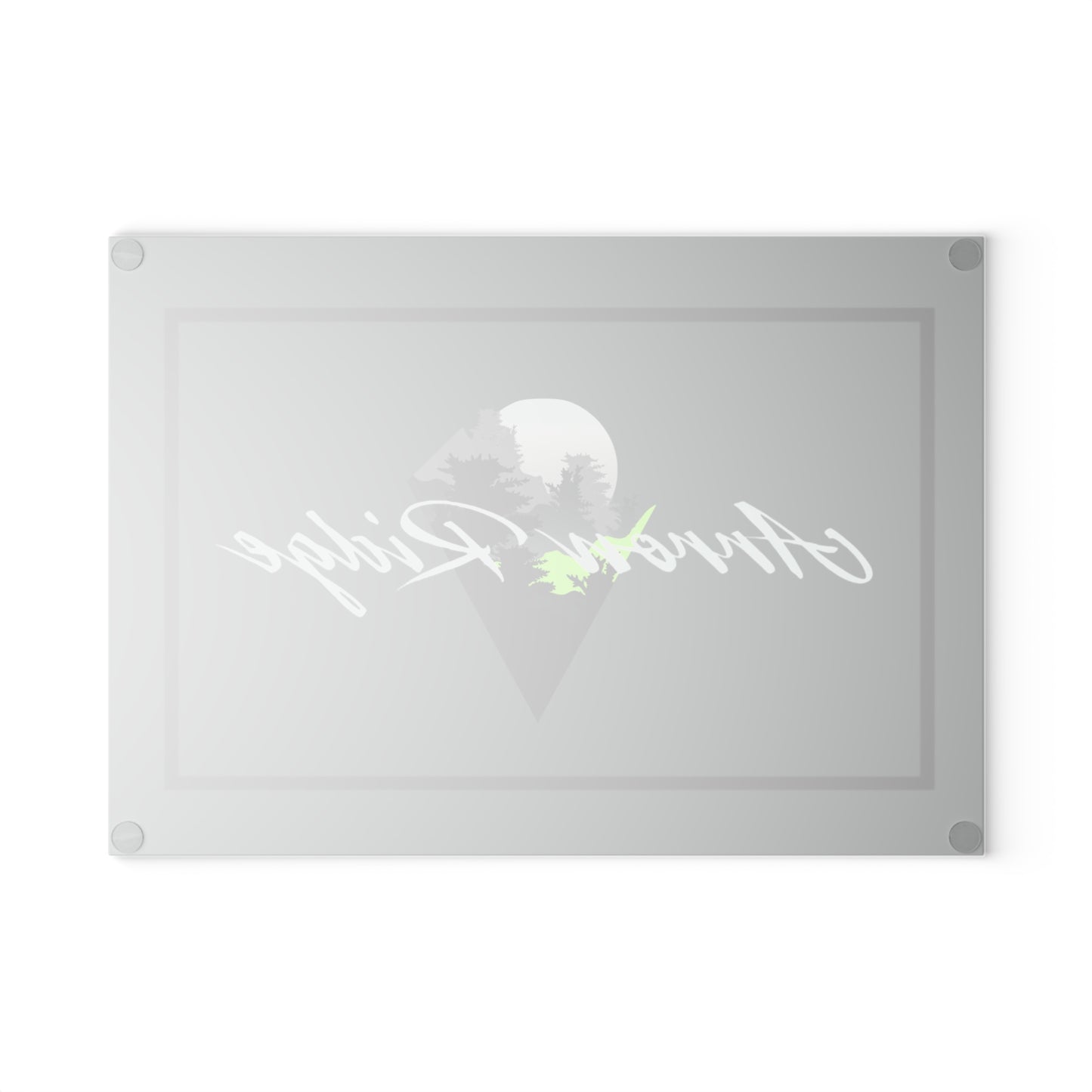 Arrow Ridge Glass Cutting Board, Kitchen Décor, Gift for Home Cooks, Wedding Gift, Housewarming Present, Custom Kitchenware