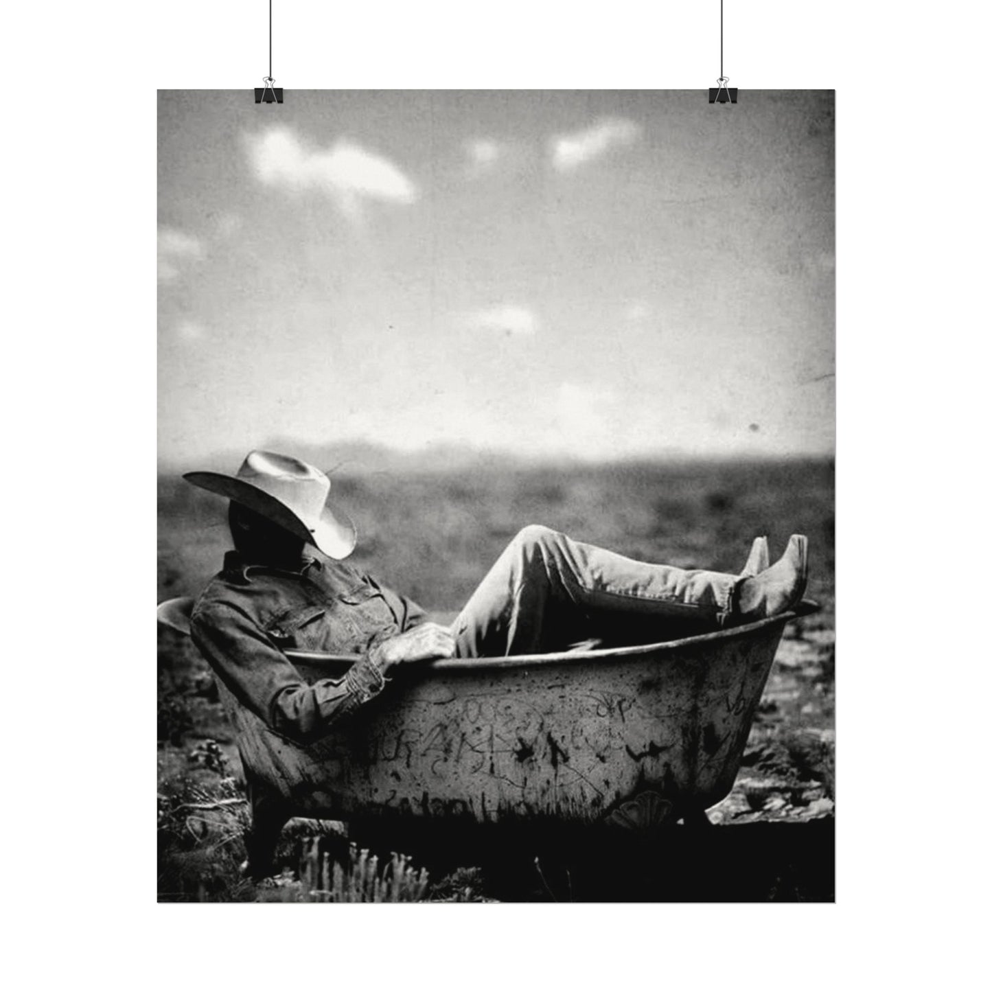 Washed & Weathered – Western Textured Watercolor Matte Posters