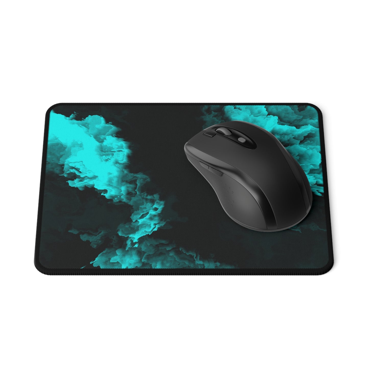 Teal Smoke Non-Slip Gaming Mouse Pad, Computer Accessories, Gamer Gift, Desk Decor, Unique Mouse Mat, Animal Lover Gift