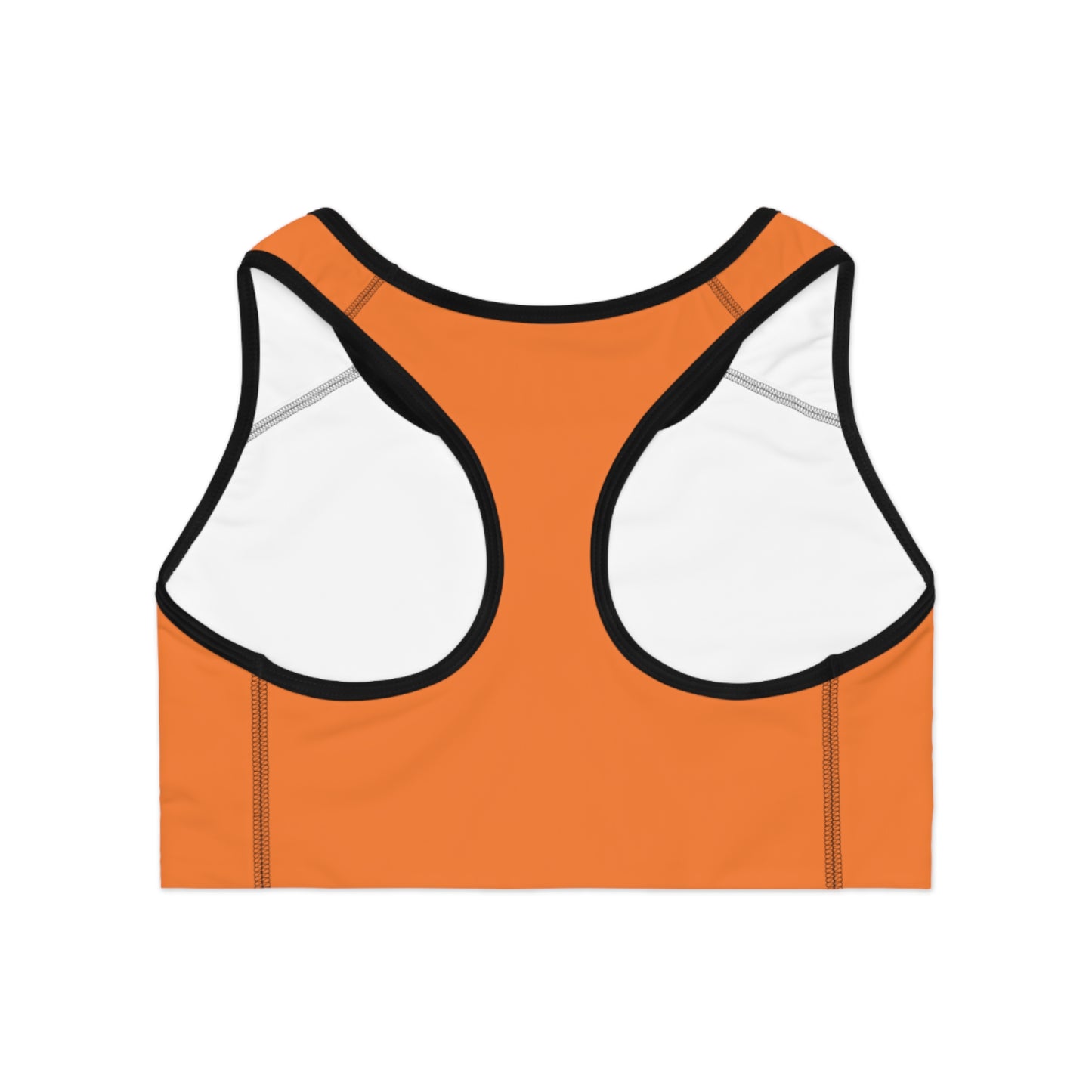 Arrow Ridge Sunset Orange Stylish Sports Bra for Active Women, Workout Top, Gym Essential, Fitness Apparel, Athleisure Wear, Yoga Gear