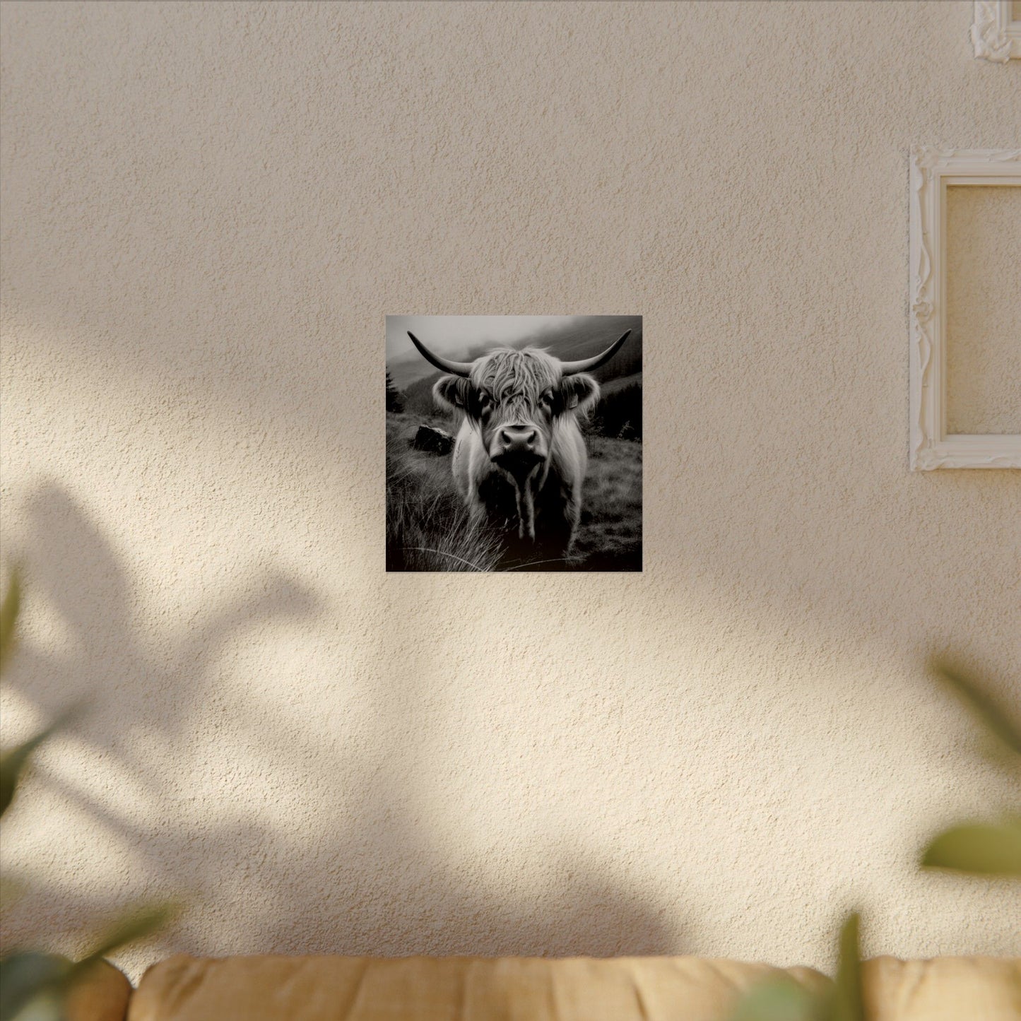 The Horned Guard – Western Textured Watercolor Matte Posters