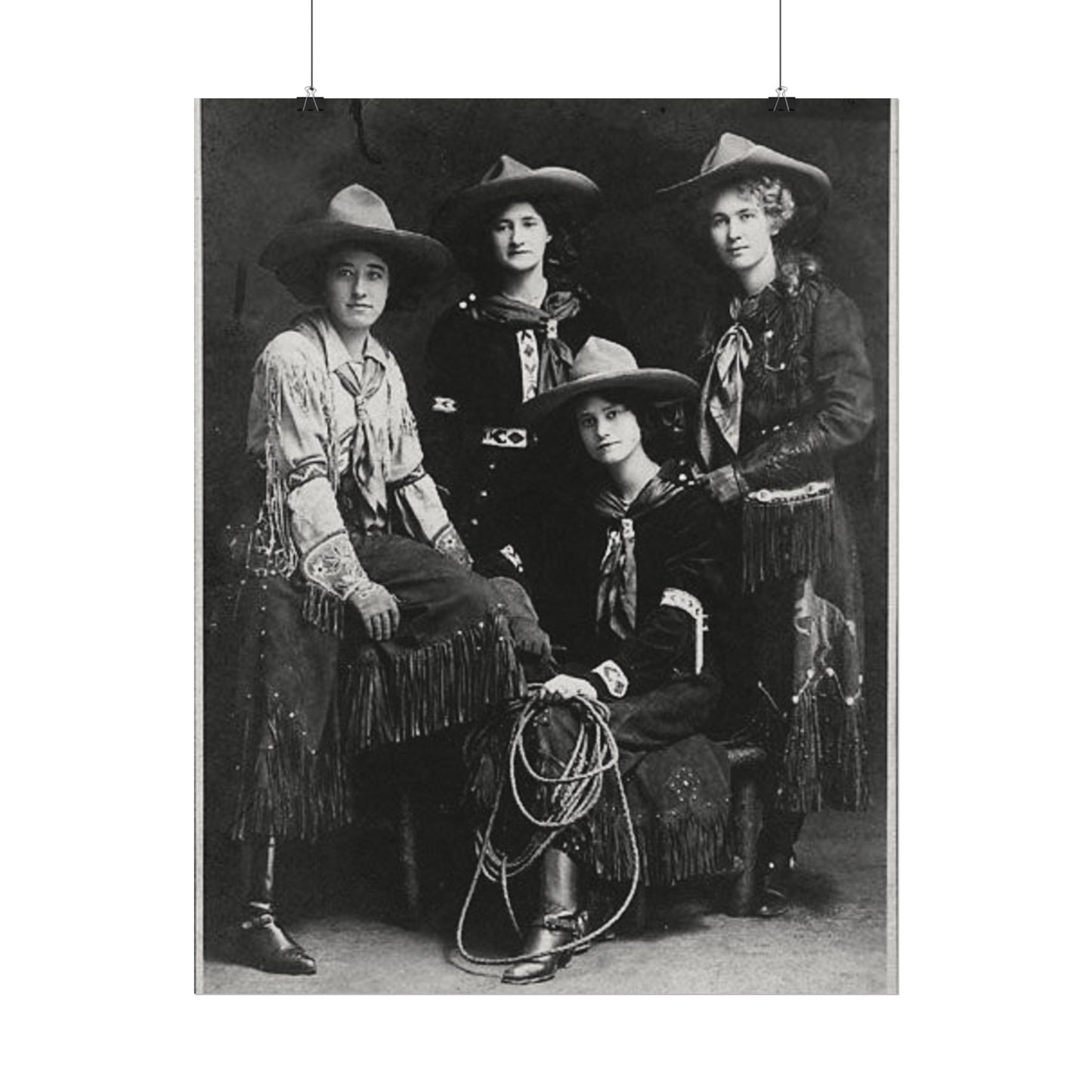 Daughters Of The Frontier – Western Textured Watercolor Matte Posters