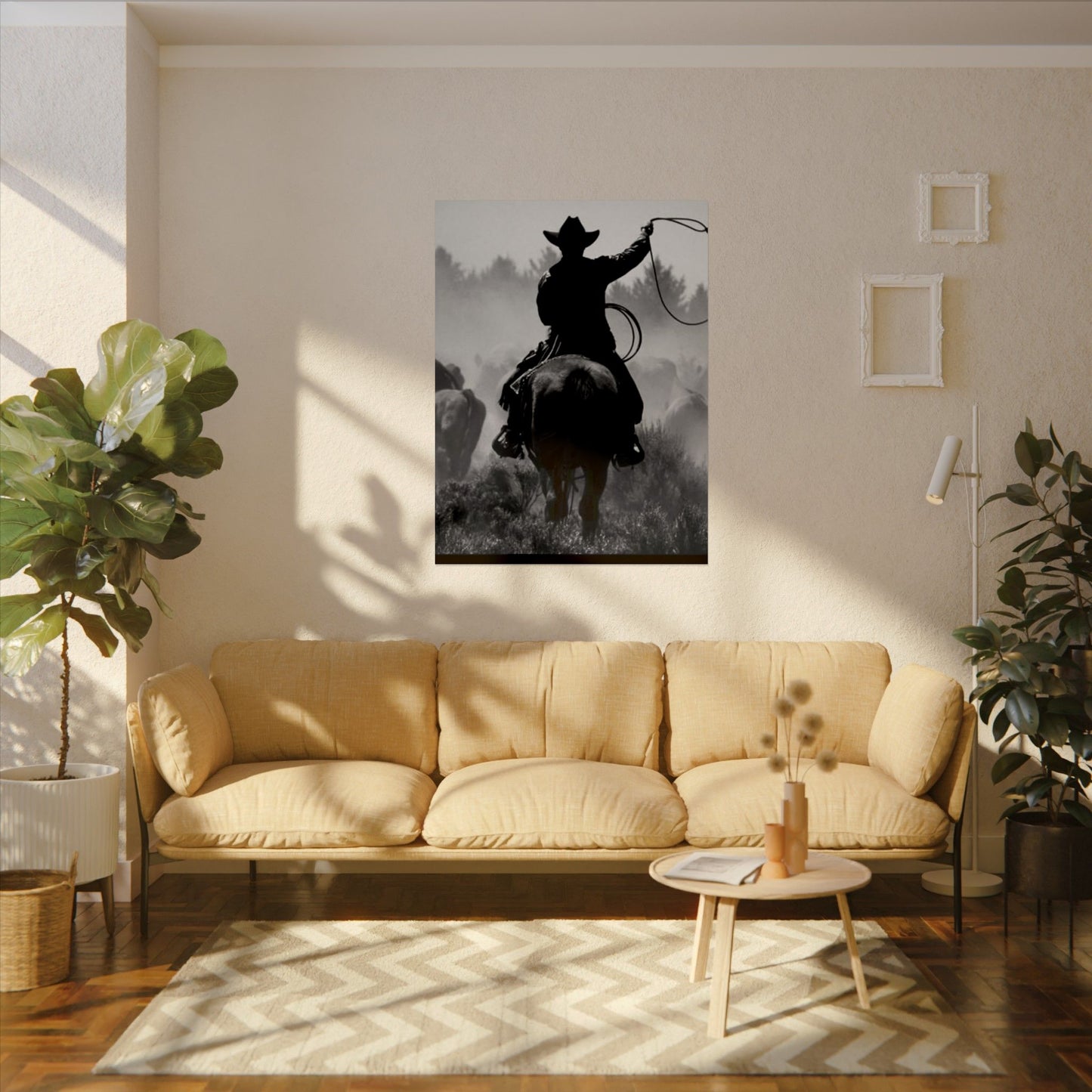 Bones Of The West  – Western Textured Watercolor Matte Posters