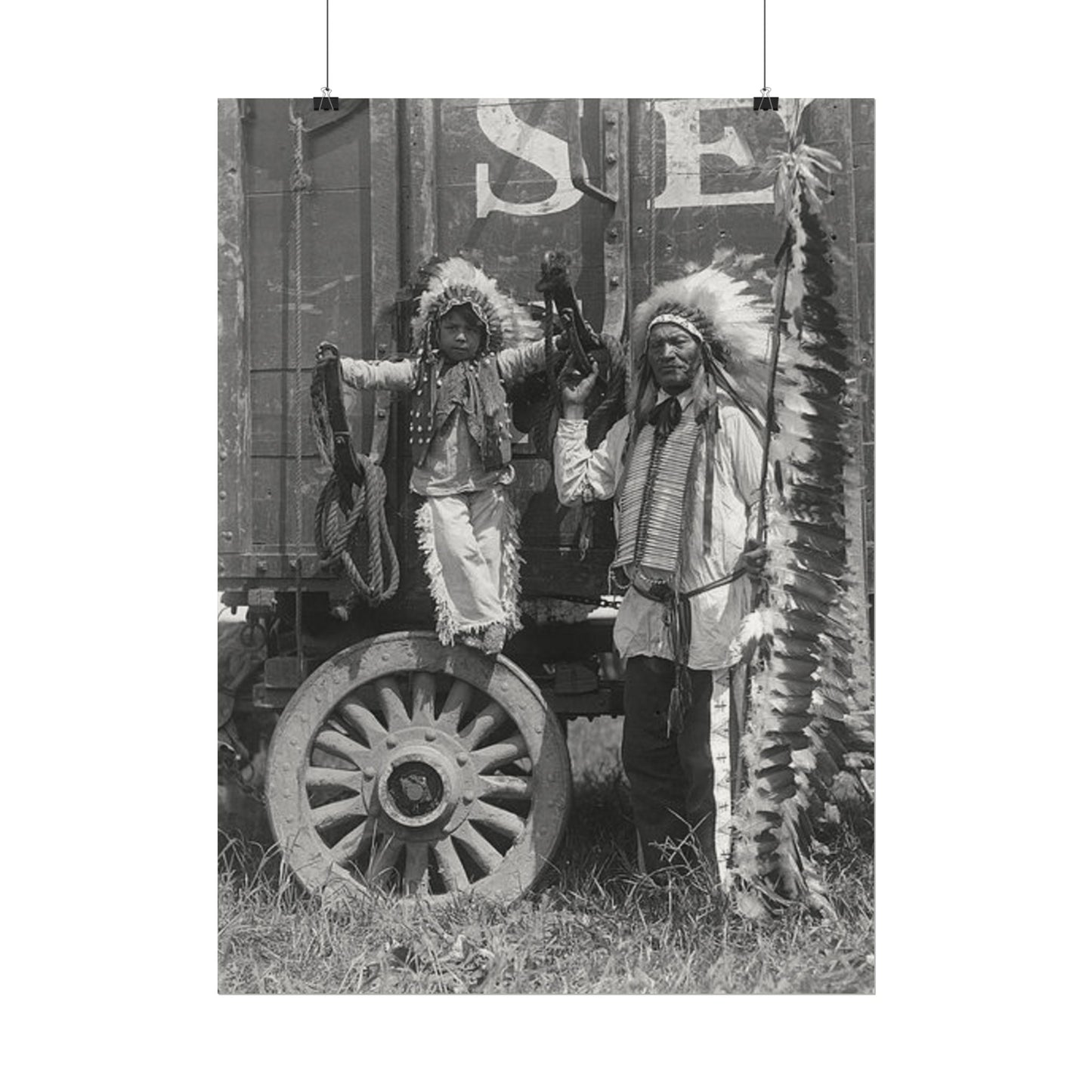 Small Hamds Big Spirit – Western Textured Watercolor Matte Posters