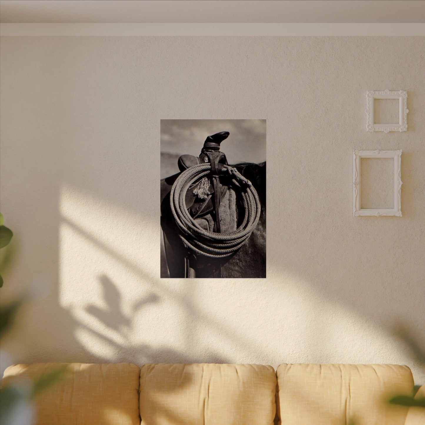 Rope & Leather – Western Textured Watercolor Matte Posters