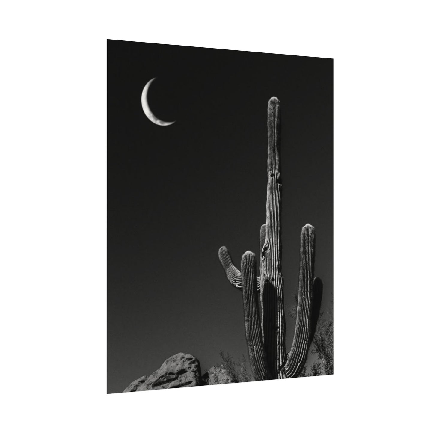 Desert Night Sky– Western Textured Watercolor Matte Posters