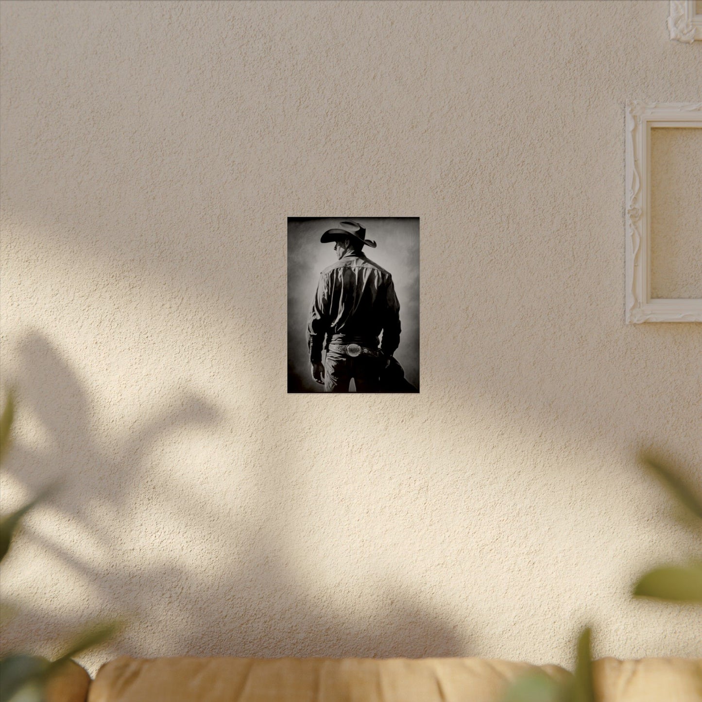 The Lone Rider – Western Textured Watercolor Matte Posters