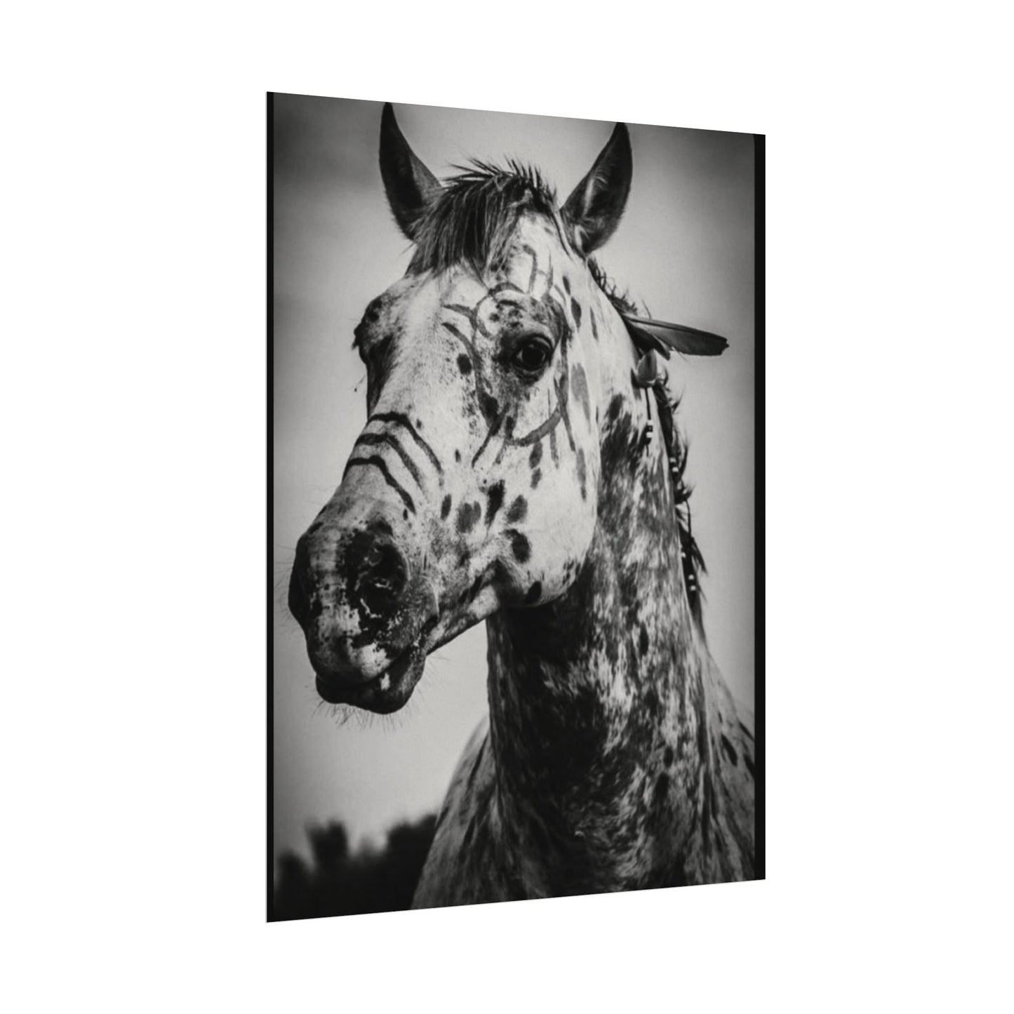 Pale Rider – Western Textured Watercolor Matte Posters