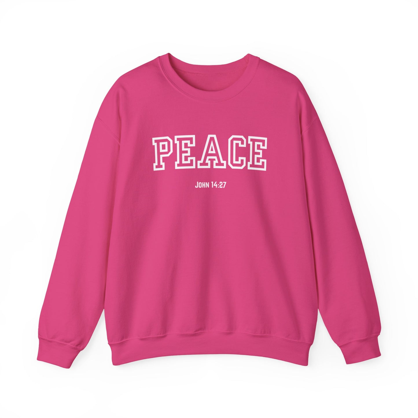 Unisex Peace Sweatshirt | Cozy Crewneck for Comfort, Faith & Hope | Perfect Gift for Family, Friends, and Holidays | Inspirational Apparel,